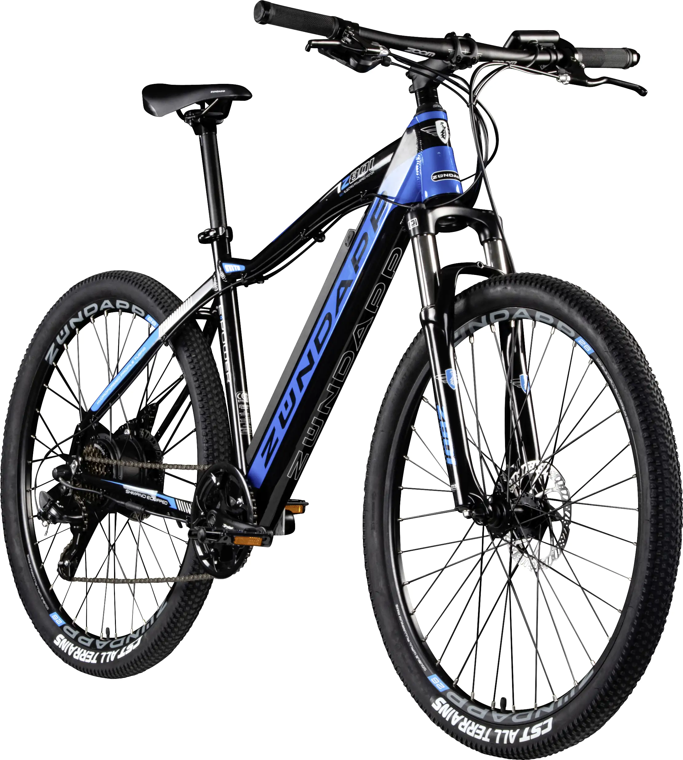 Zündapp E-Bike MTB Z801 27,5 Zoll 21-Gang 417 Wh schwarz blau