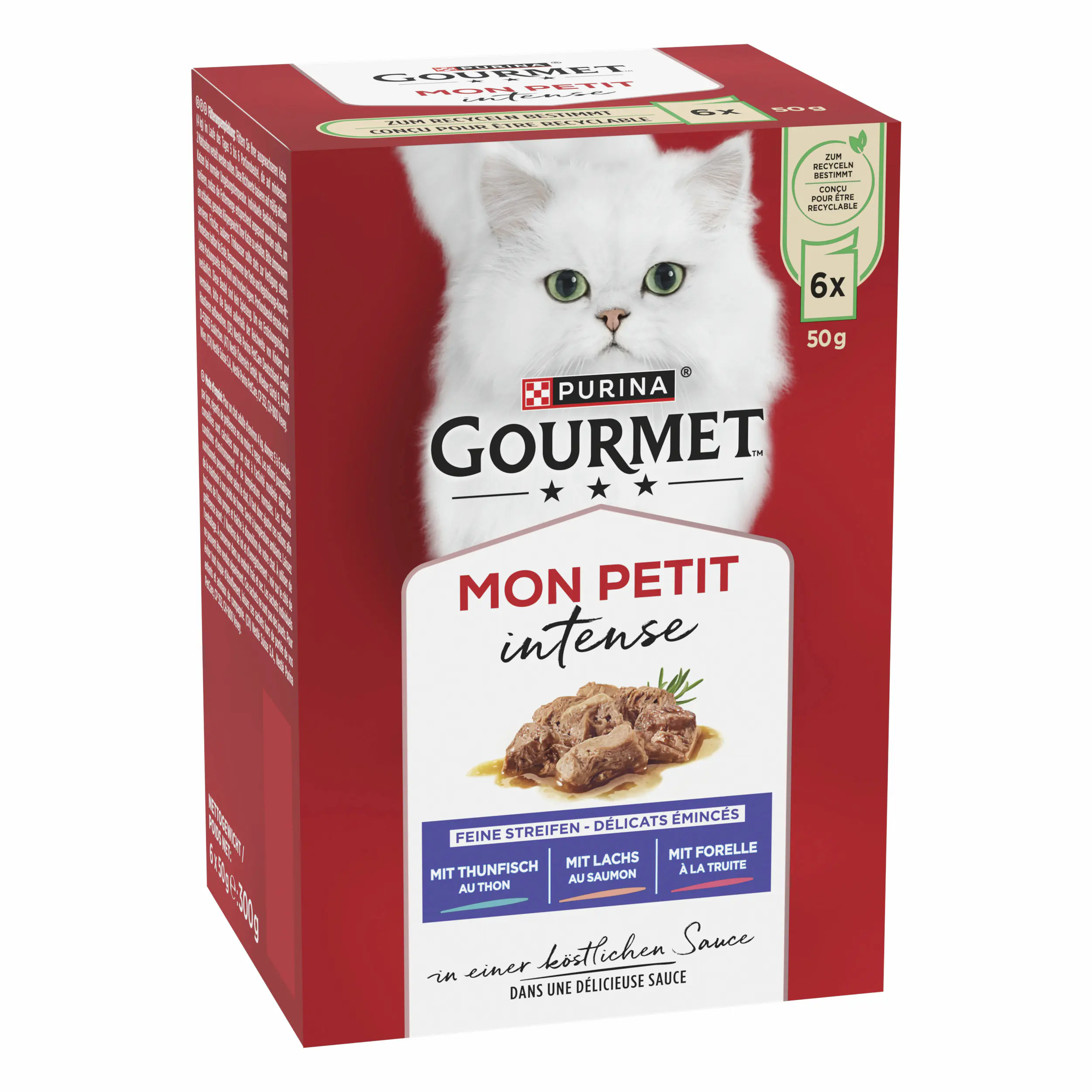 Gourmet Mon Petit mit Thunfisch Lachs und Forelle 6x 50g Gourmet Mon Petit