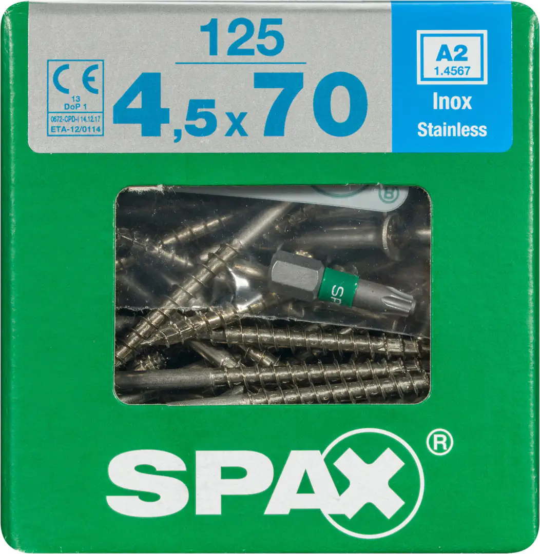 Spax Universalschrauben 4.5 x 70 mm TX 20 - 125 Stk.