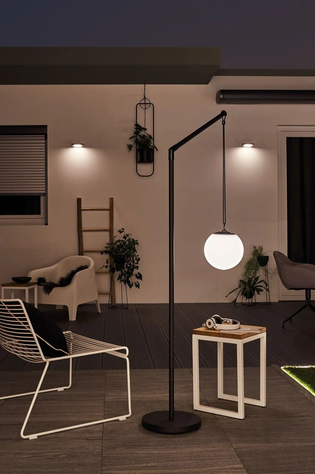 Paulmann LED Solar-Wandleuchte Ryse weiß warmweiß Bewegungsmelder