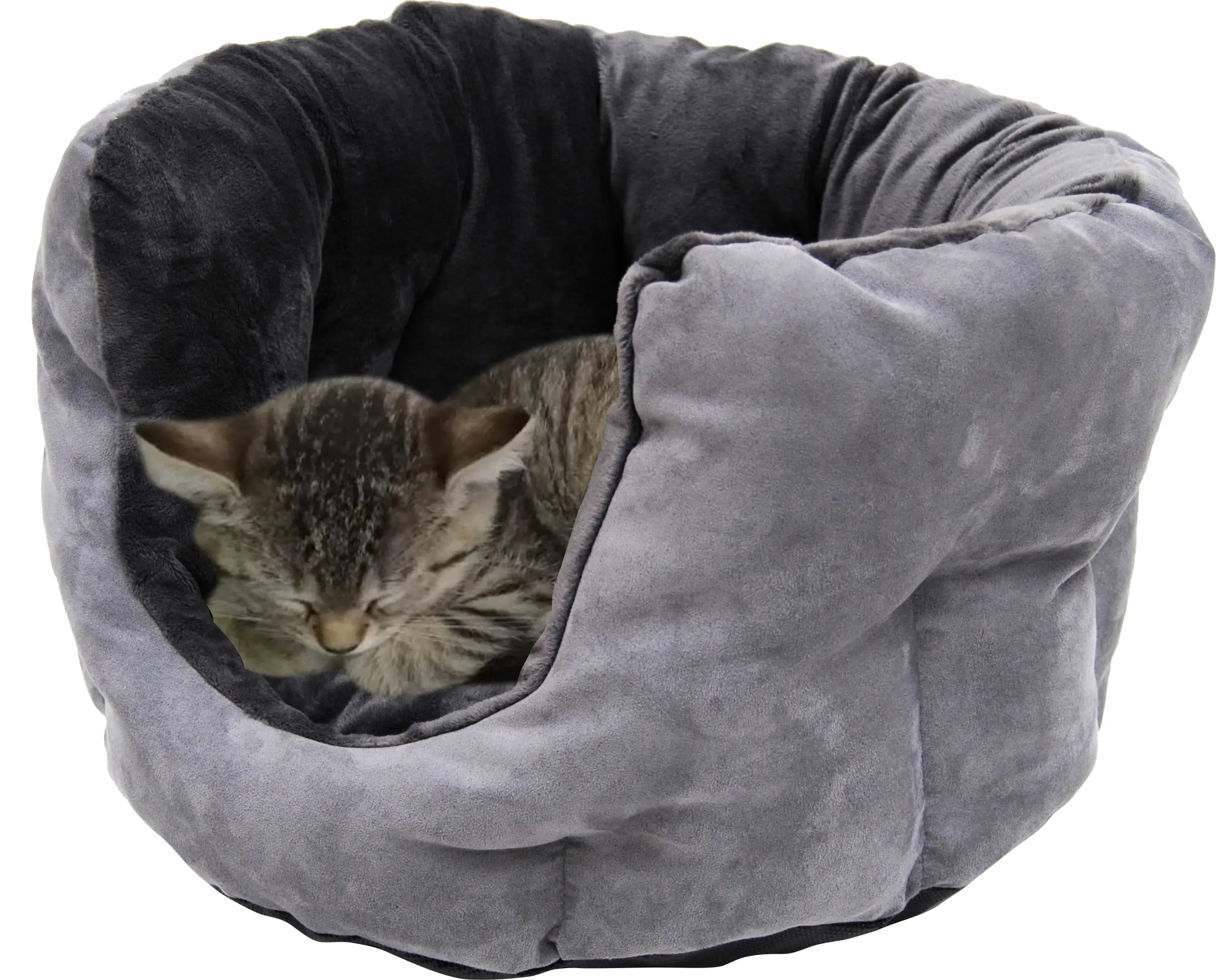 4038964221854_01 Lebon Katzenbett Valentin Grau 50 x 50 x 30 cm