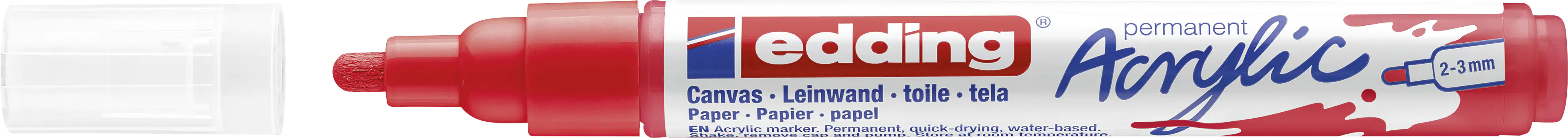 edding 5100 Acrylmarker medium verkehrsrot 2 - 3 mm