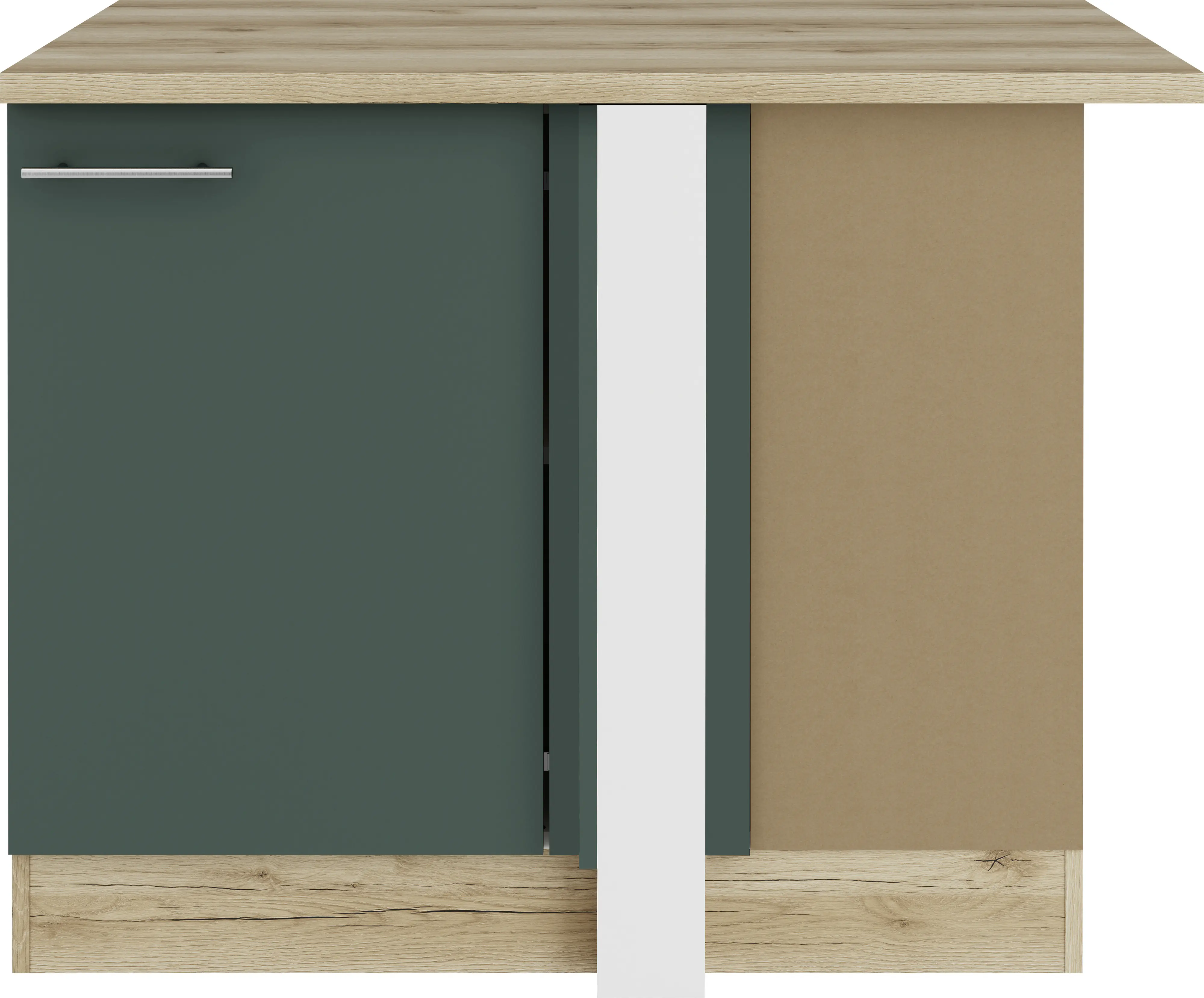 Optifit Eckunterschrank Savona 405 steingrün/eiche 110 cm
