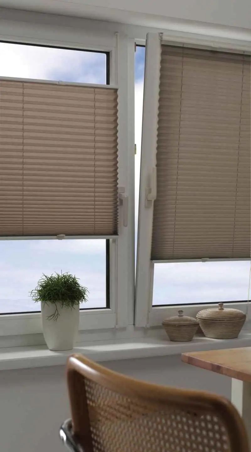 Gardinia EasyFix Plissee taupe, 60 x 130 cm