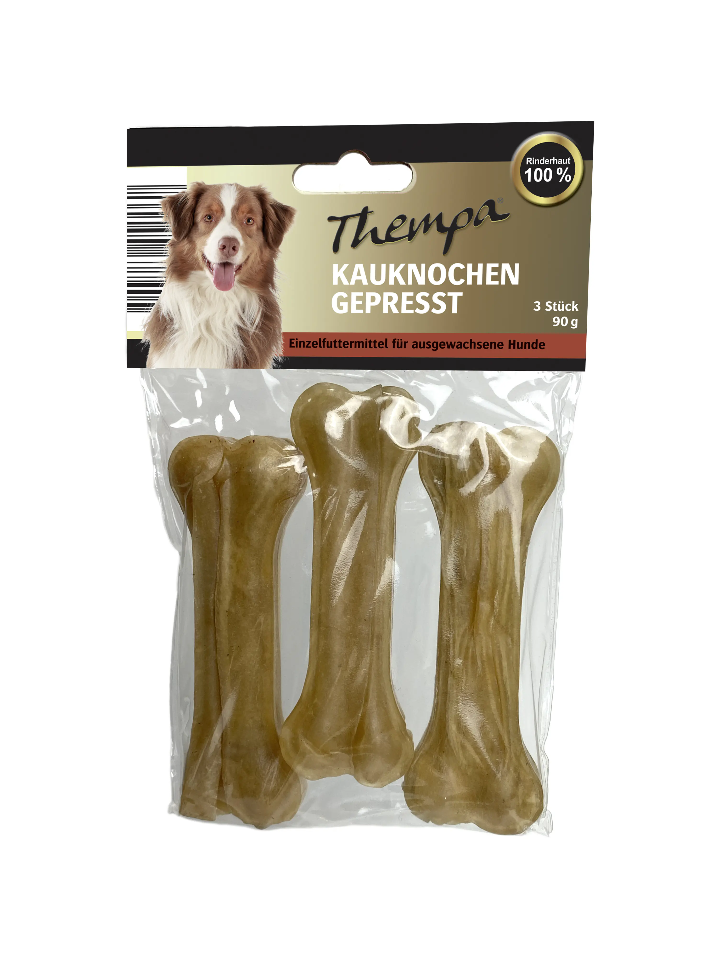 Thempa Hundesnack Adult Kauknochen 90 g Rind