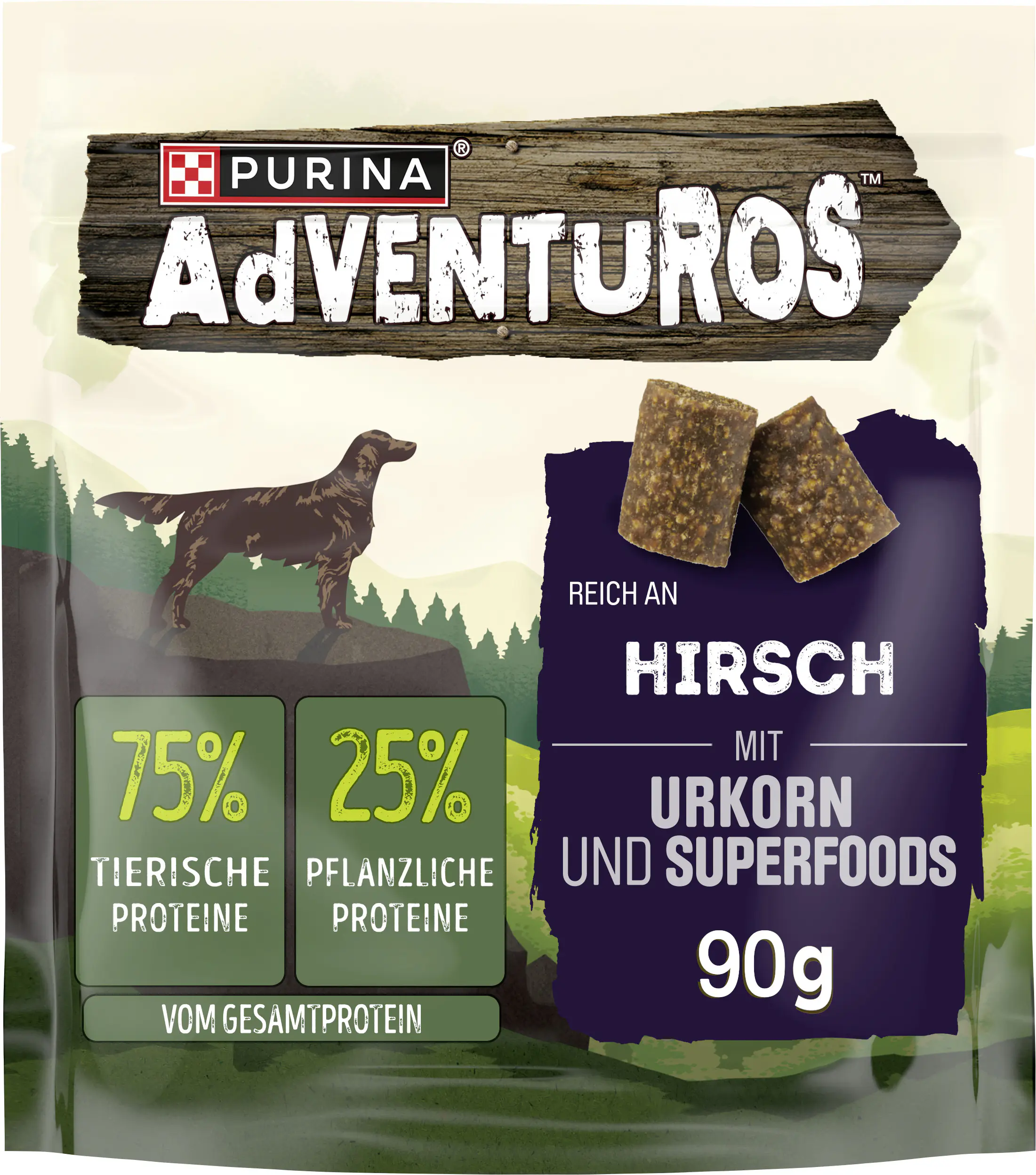 Adventuros reich an Hirsch mit Urkorn und Superfoods 90 g