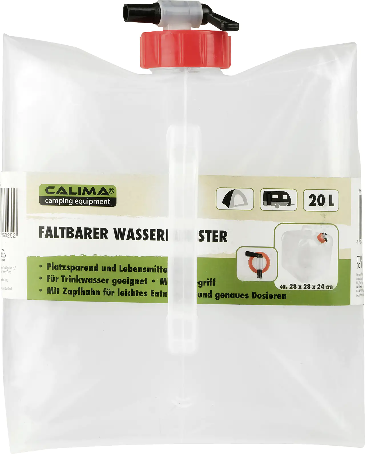 Calima Faltbarer Wasserkanister 20L Calima Faltbarer Wasserkanister 20L