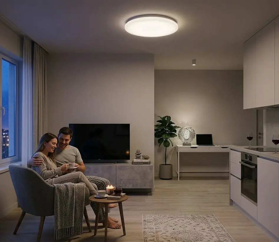 LED Deckenleuchte Juno II weiß Ø 38 x 5 cm neutralweiß