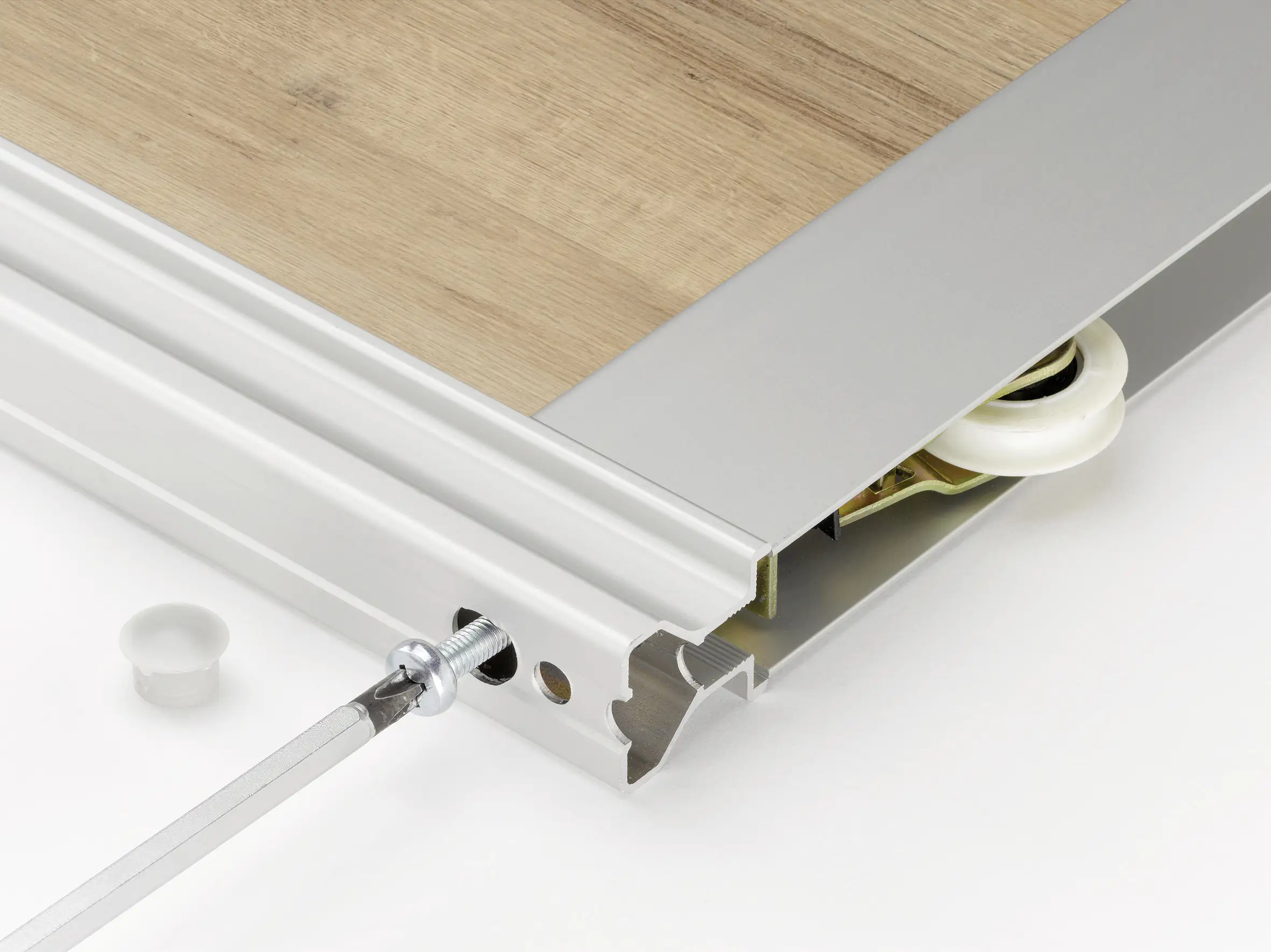 Schiebetür-Baupaket Rapid Eiche Country/Pinie white