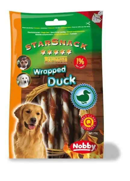 Nobby StarSnack Barbecue Wrapped Duck 70 g