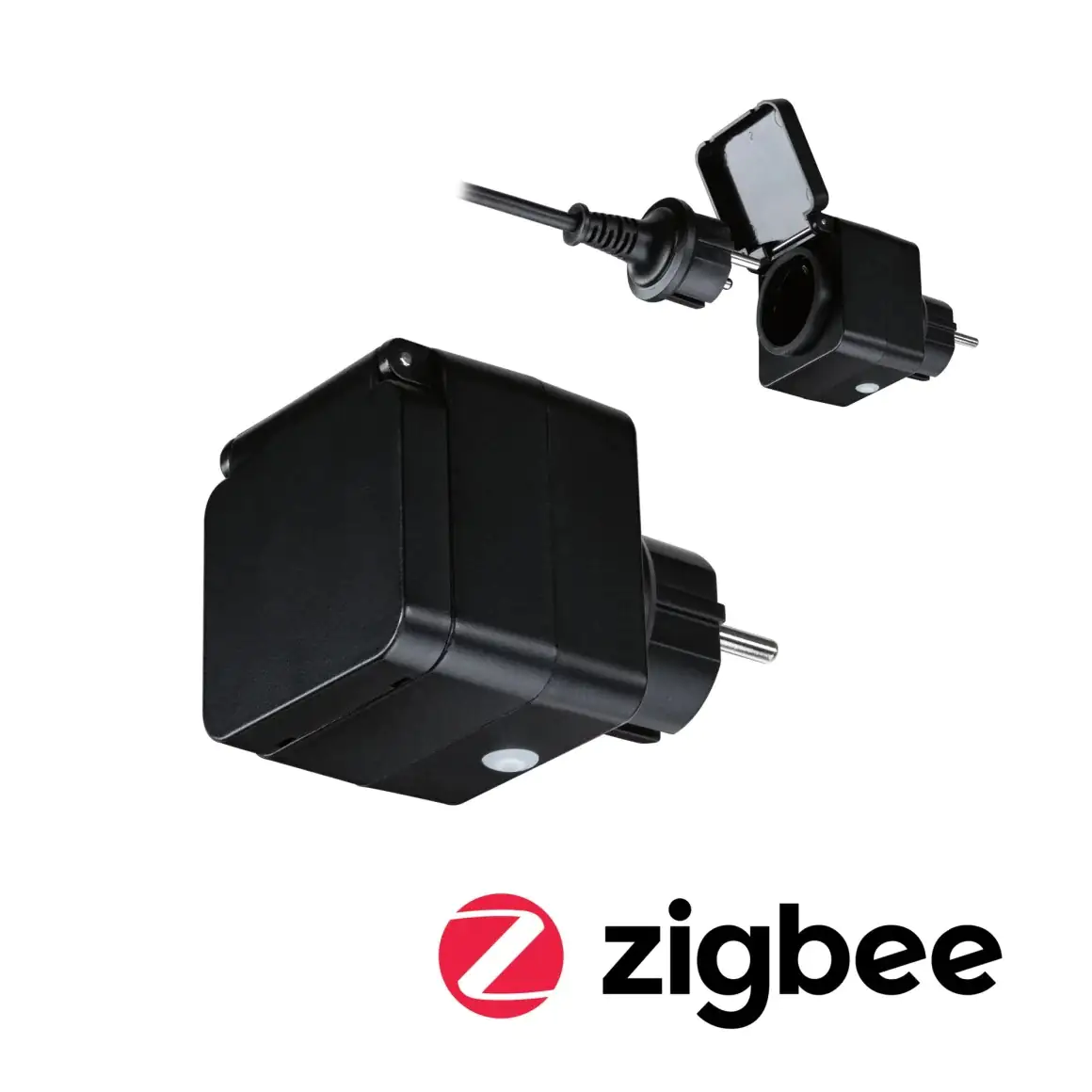 Paulmann Außen-Zwischenstecker Zigbee Typ EF-CEE 7/7 schwarz IP44
