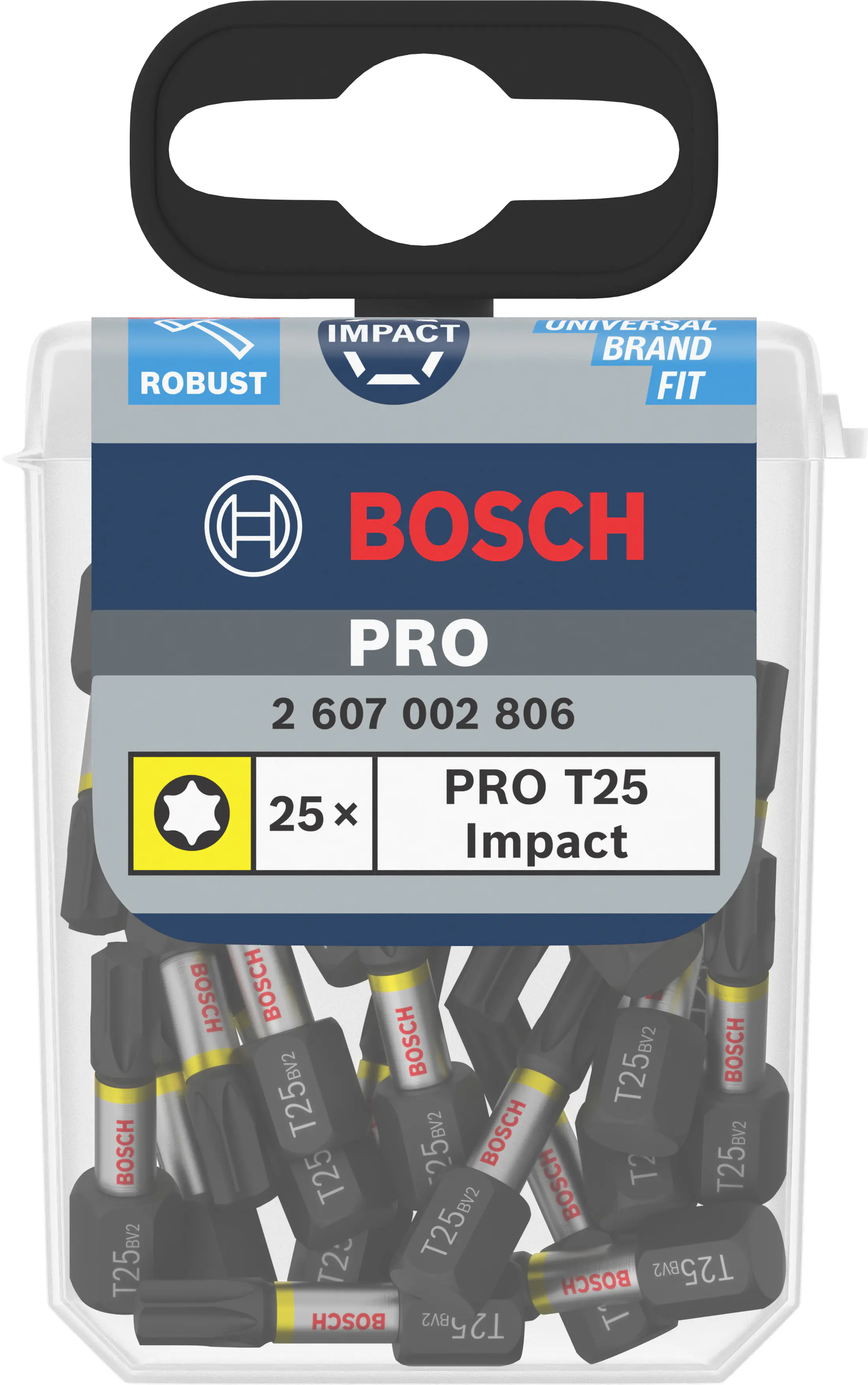 Bosch PRO Impact Bit T25 25 mm 25-teilig Bosch PRO Impact Bit T25 25 mm 25-teilig