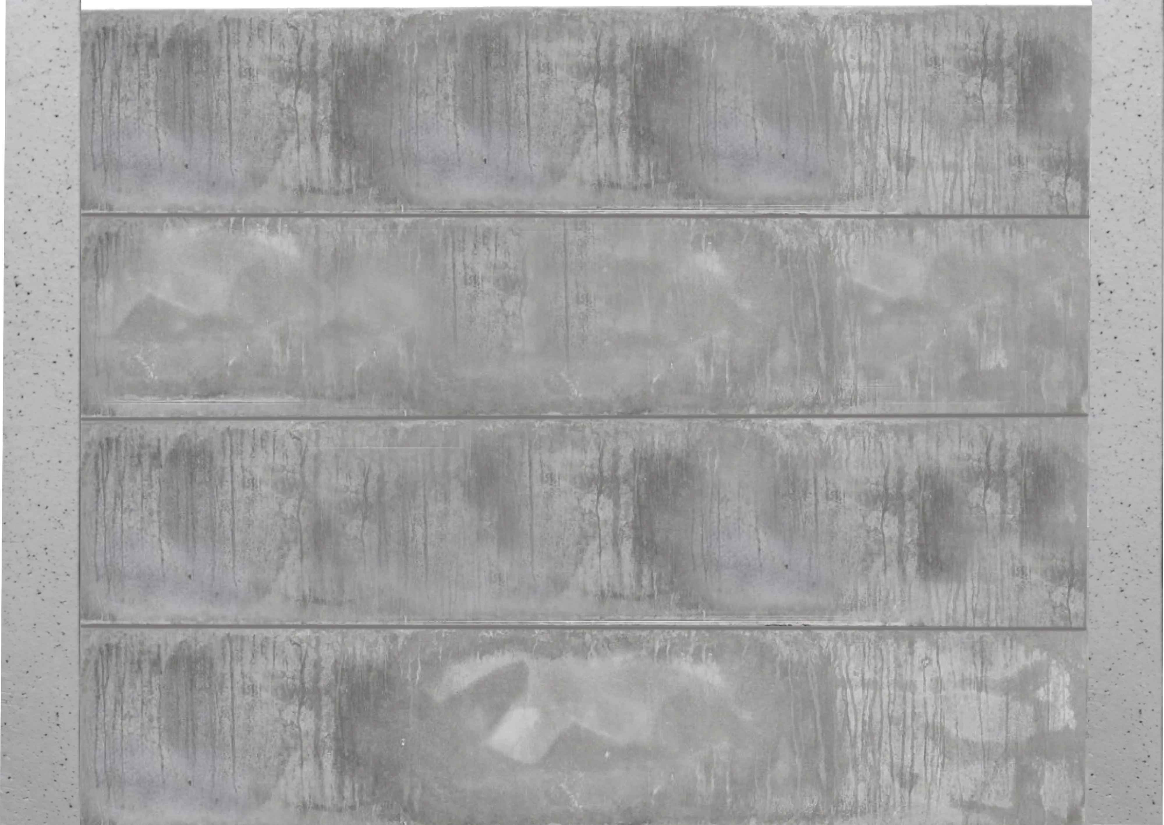 Betonzaun Erweiterungsset glatte Platte S-Motiv mit Eckpfosten 193 cm 