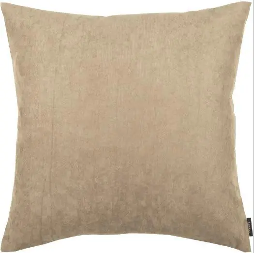 Kissen Velour Taupe mit Füllung 50 x 50 cm  Kissen Velour Taupe mit Füllung 50 x 50 cm
