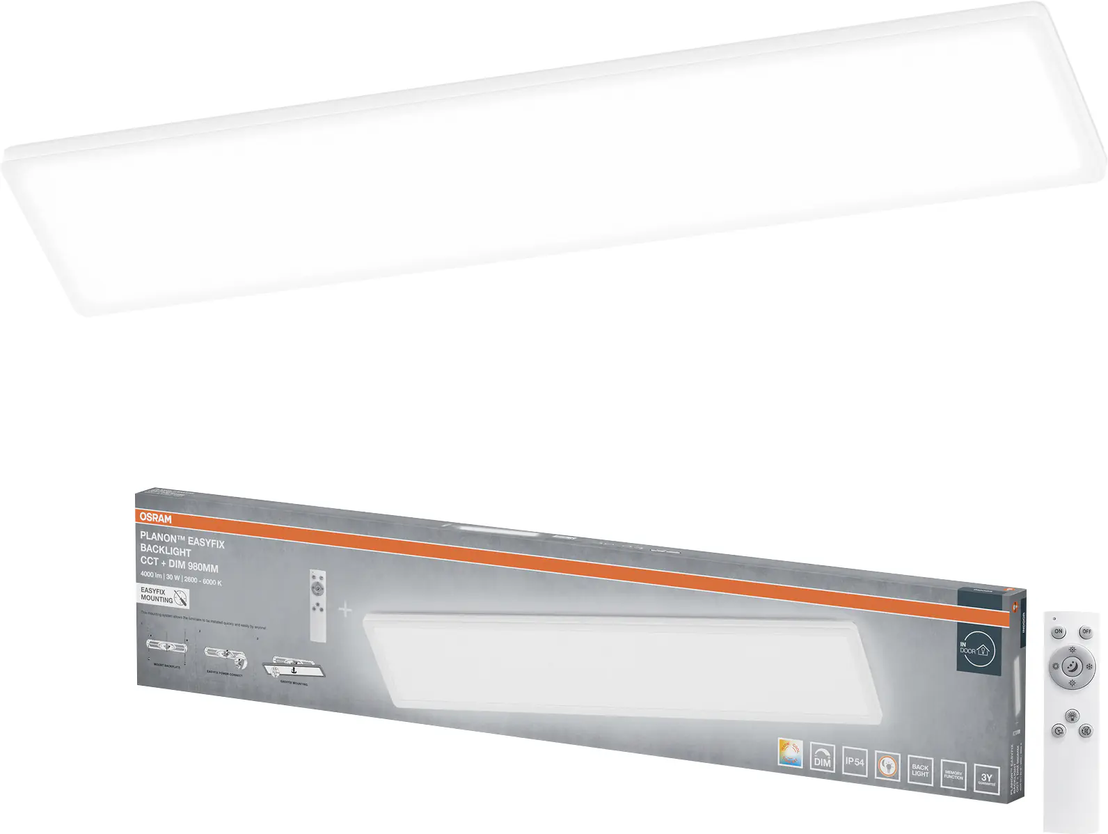 Osram LED-Panel Planon Easyfix 98 x 20 cm weiß CCT