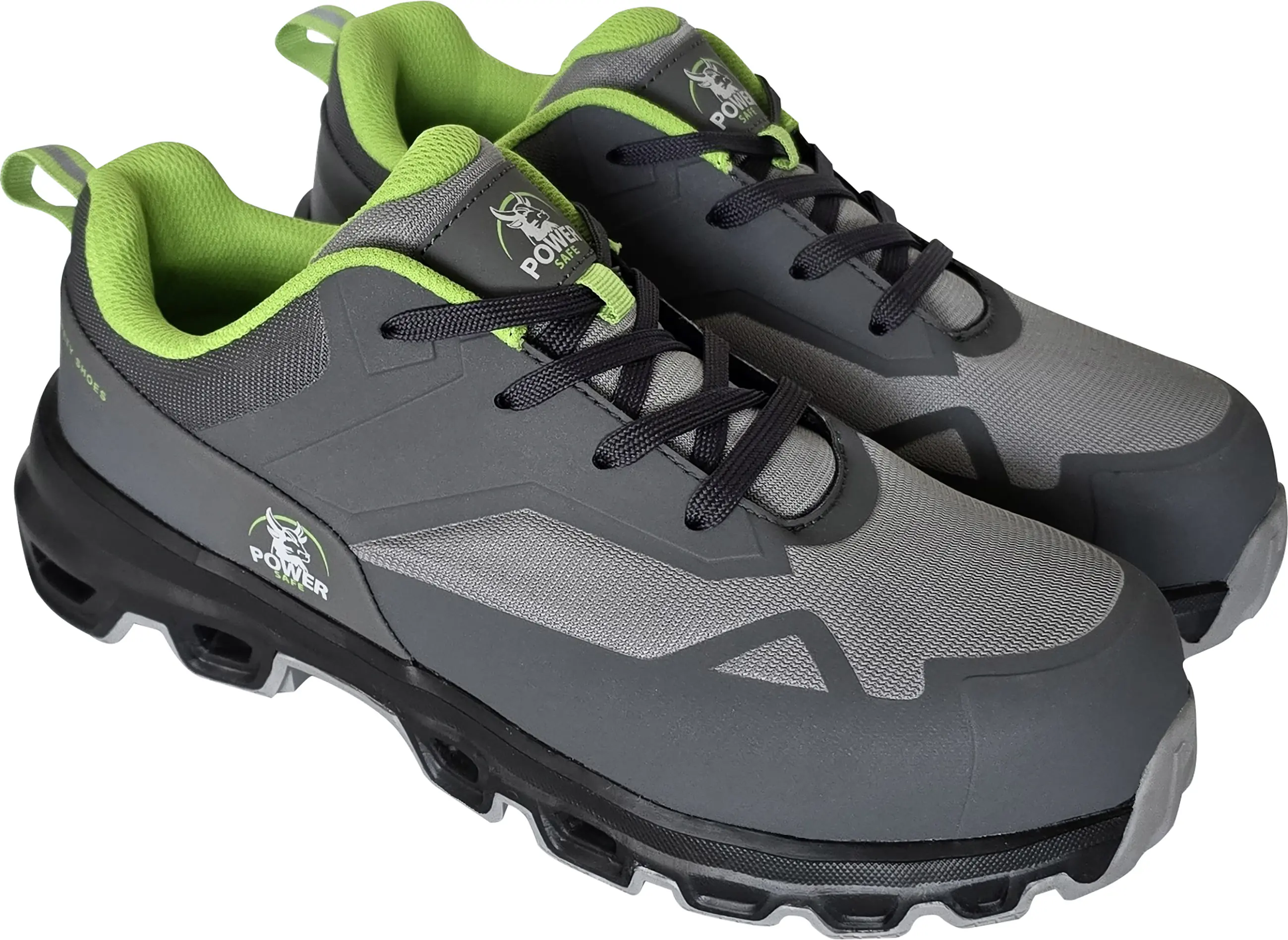 Sicherheitshalbschuh Henrik S1P grau-neongrün