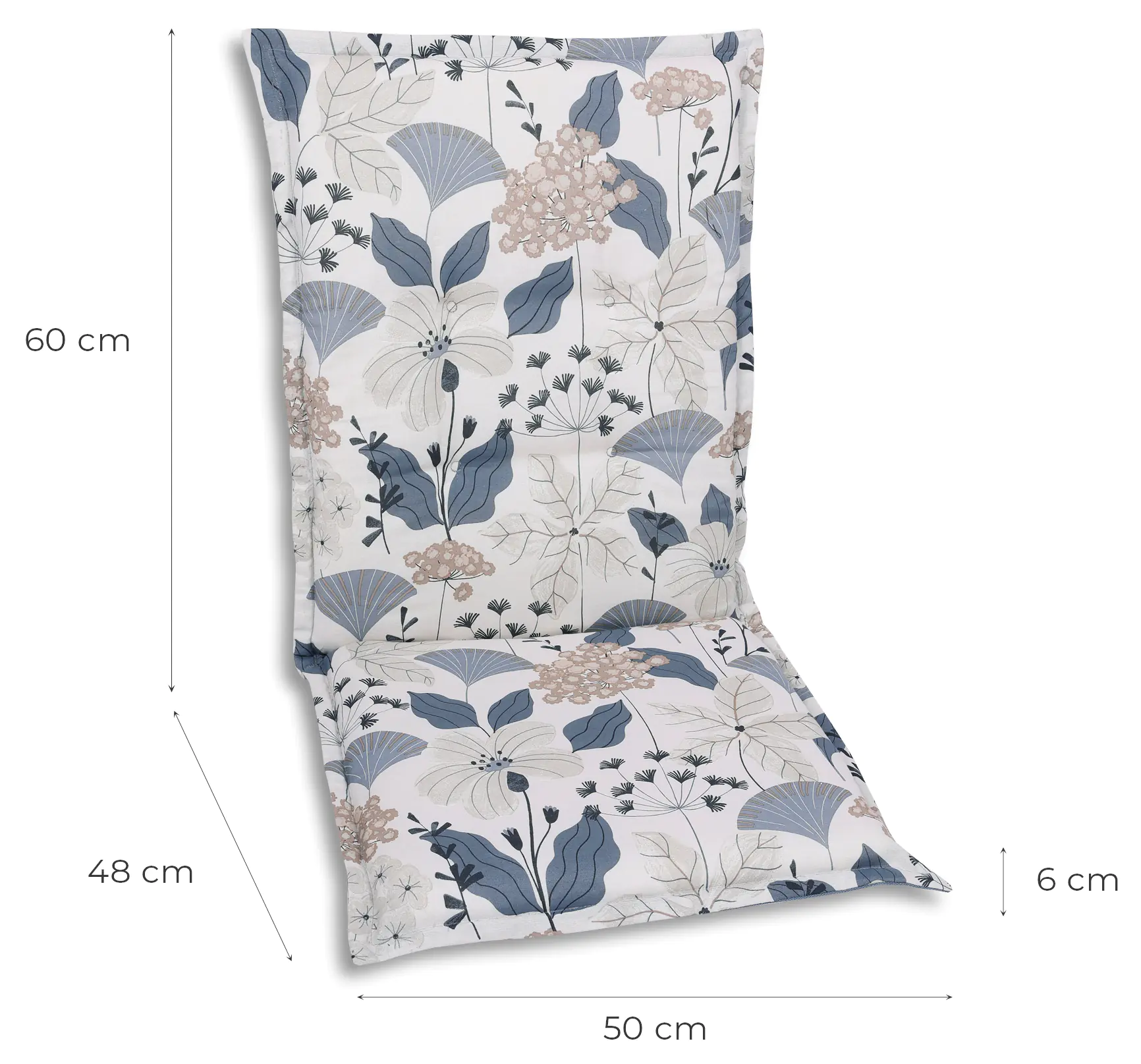 GO-DE Sesselauflage mittel 50 x 108 x 6 cm beige GO-DE Sesselauflage mittel 50 x 108 x 6 cm beige