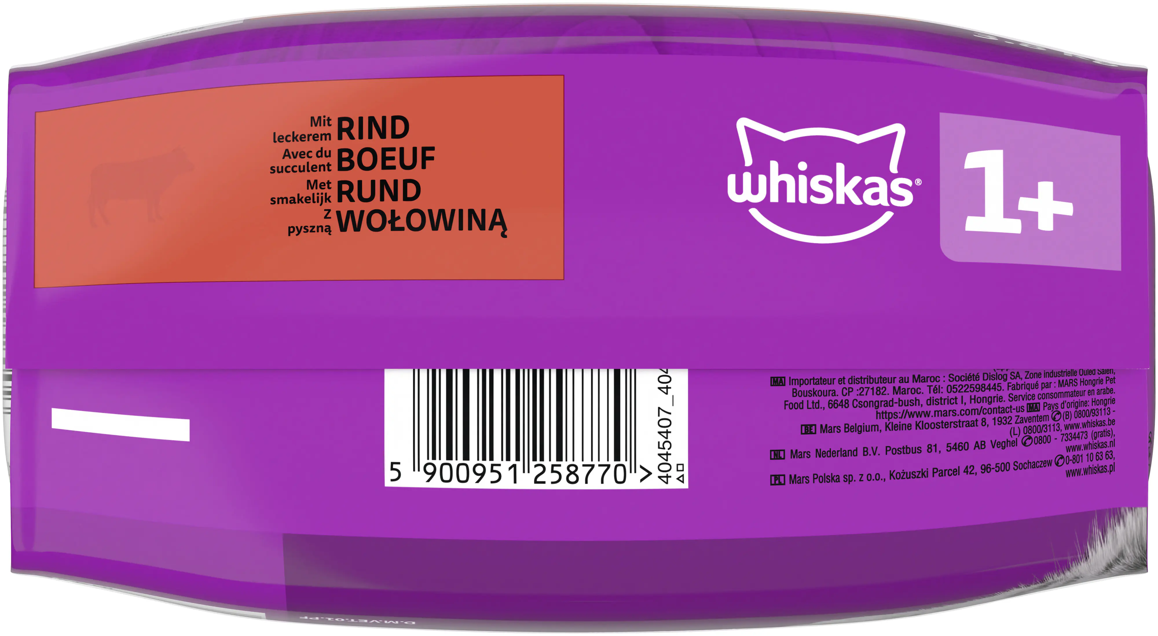 Whiskas Katzentrockenfutter Adult 3,8 kg  Rind