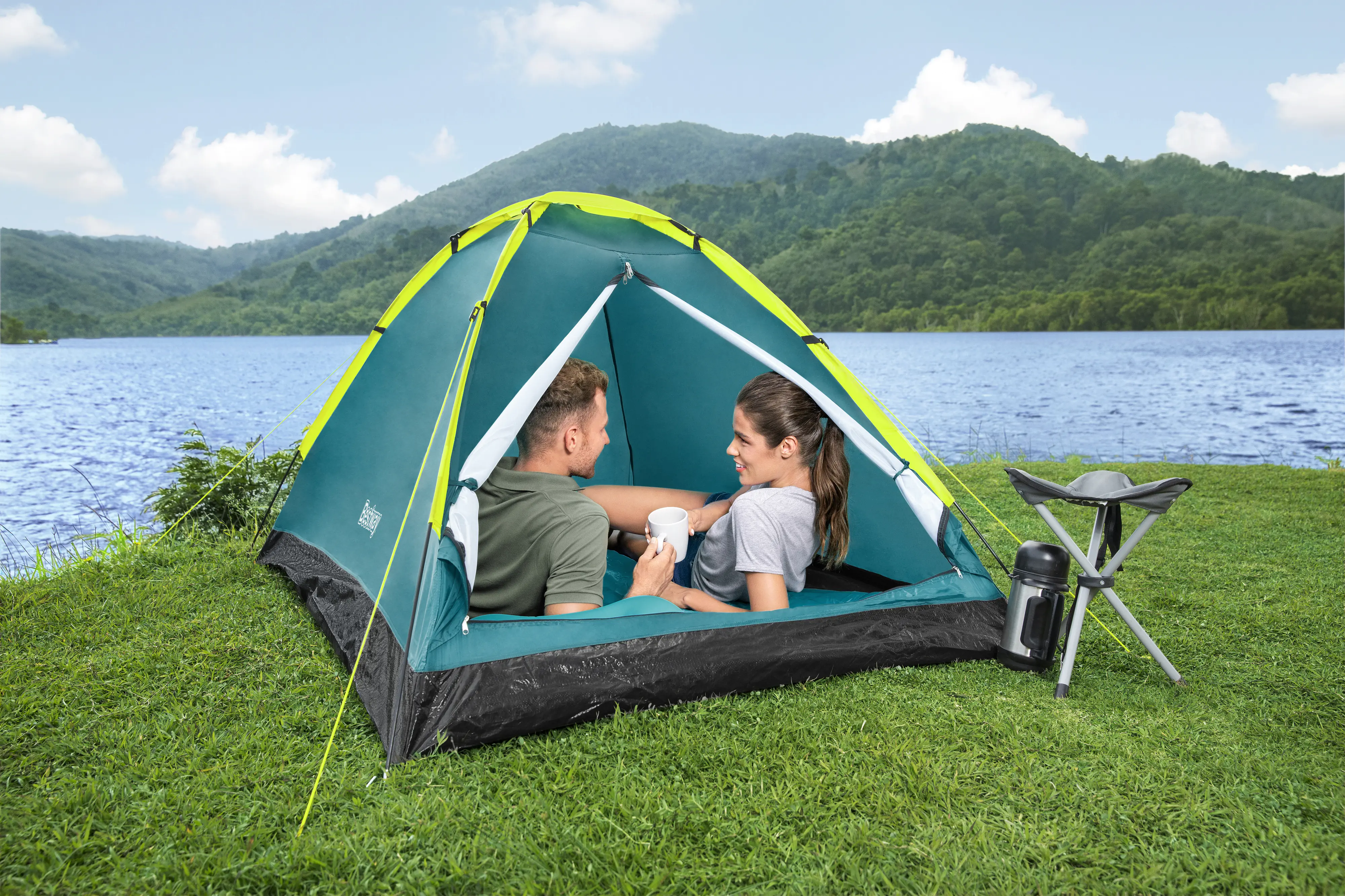 Bestway 3-Personen-Zelt Cool Dome 3 grün 210 x 210 x 130 cm