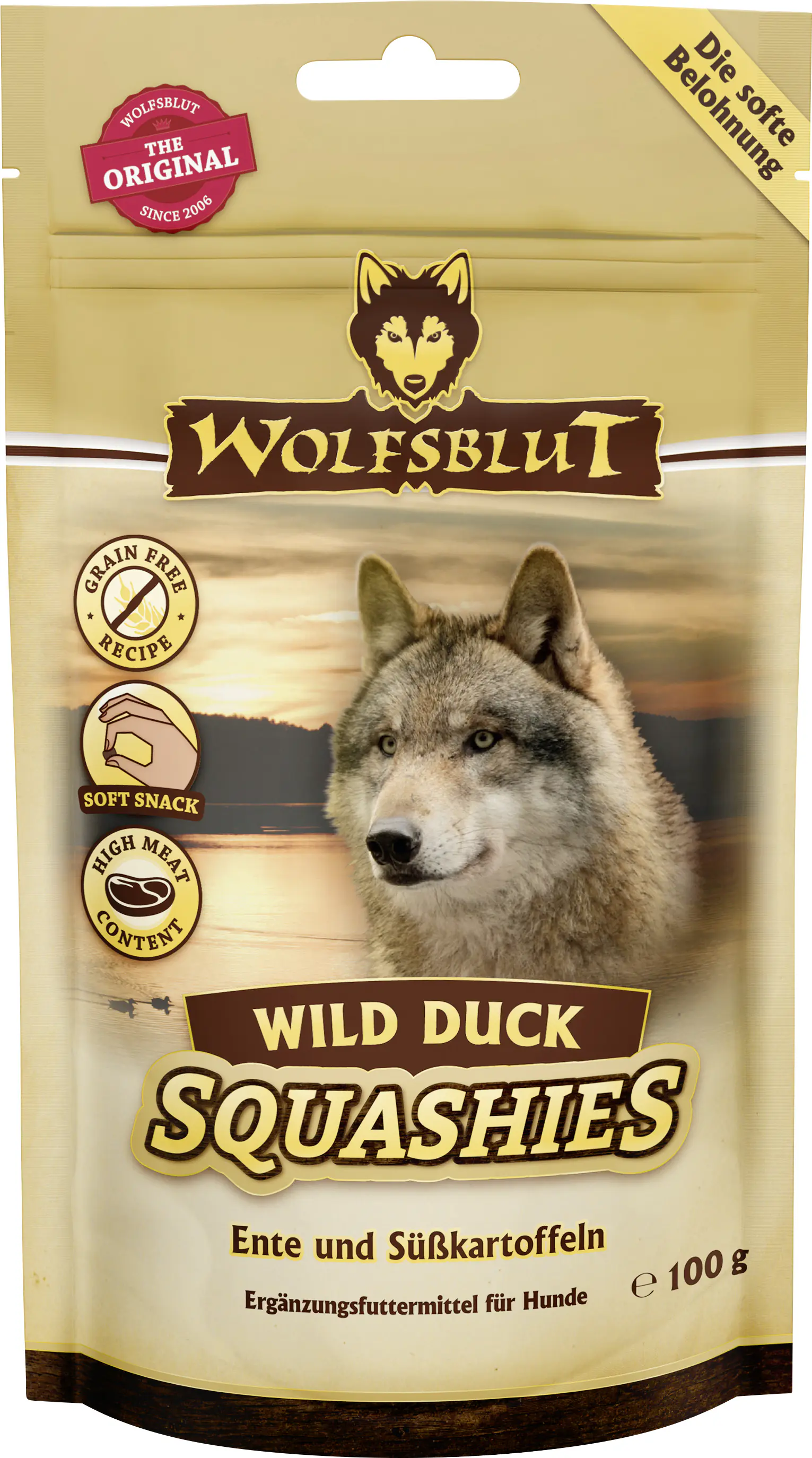 Wolfsblut Wild Duck Squashies Snack 100 g
