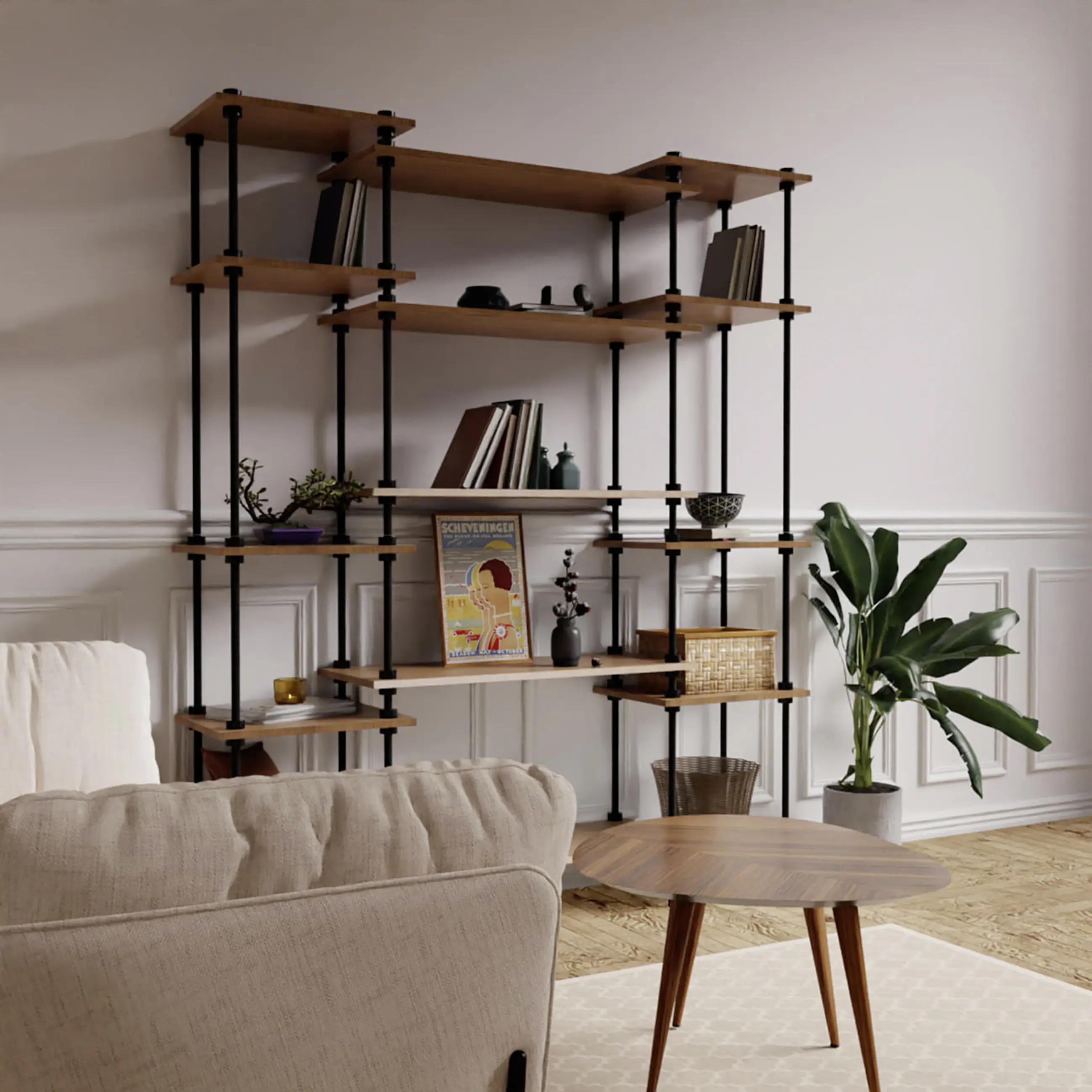 Ar Shelving Standregal-Set Deco Nebraska 185 x 151 cm 600 kg
