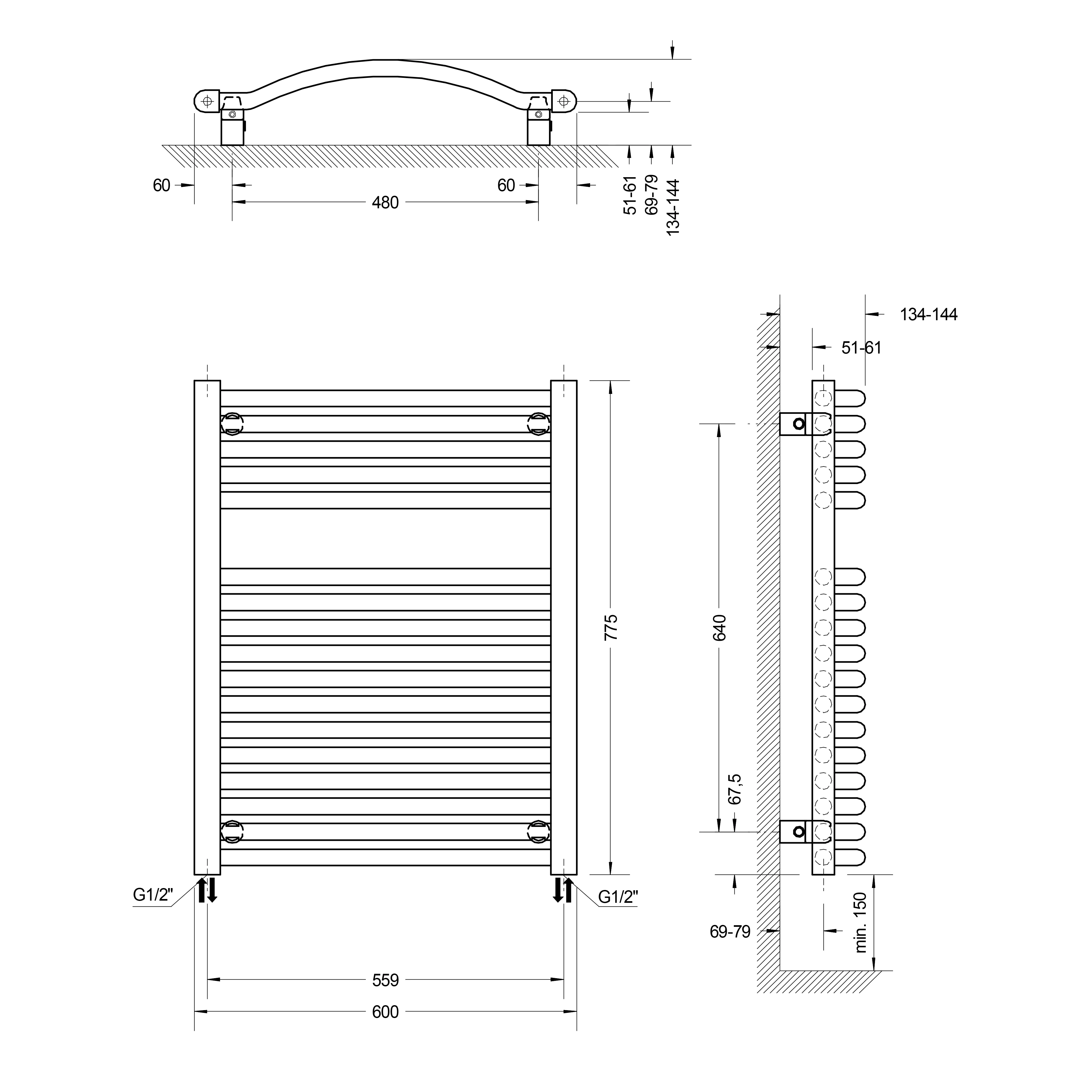 4060991038426_3 Schulte Badheizkörper Olympia 77,5 x 60 cm 538 Watt
