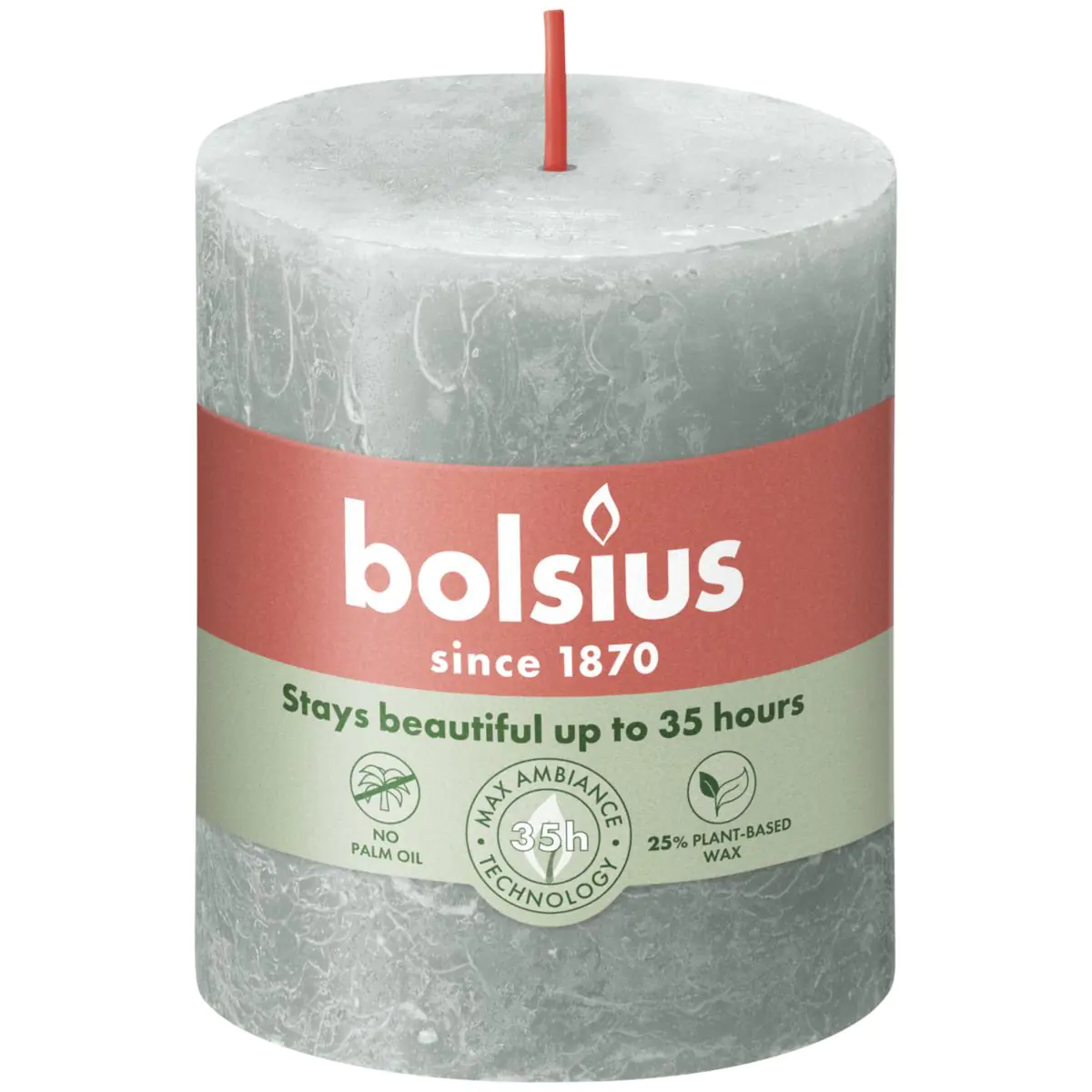 Bolsius Rustik Stumpenkerze 80/68  mm Jade Grün Bolsius Rustik Stumpenkerze 80/68  mm Jade Grün