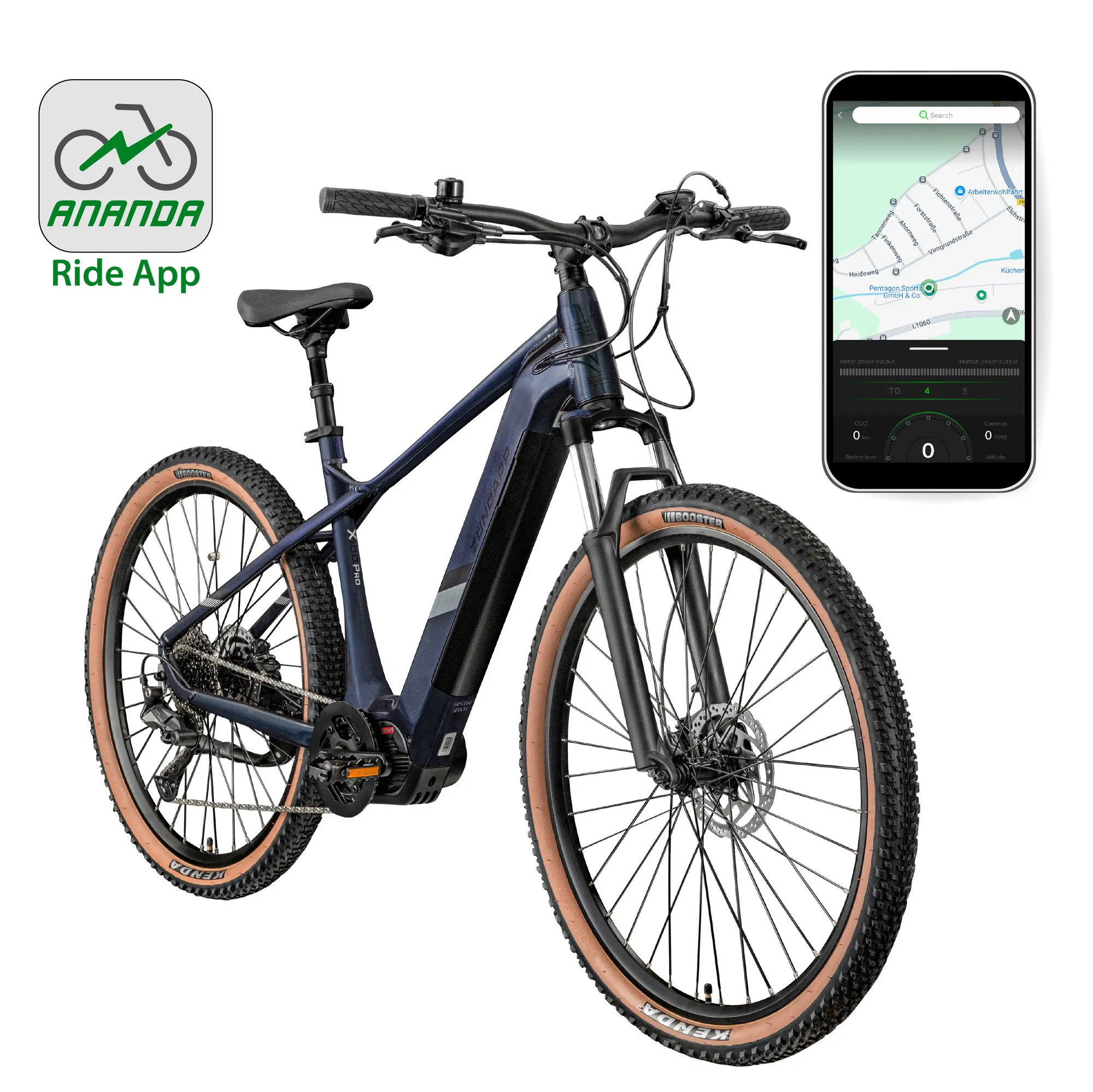 Zündapp E-Bike MTB X900 Pro 27,5 Zoll 10-Gang 733 Wh arctic fire schwarz