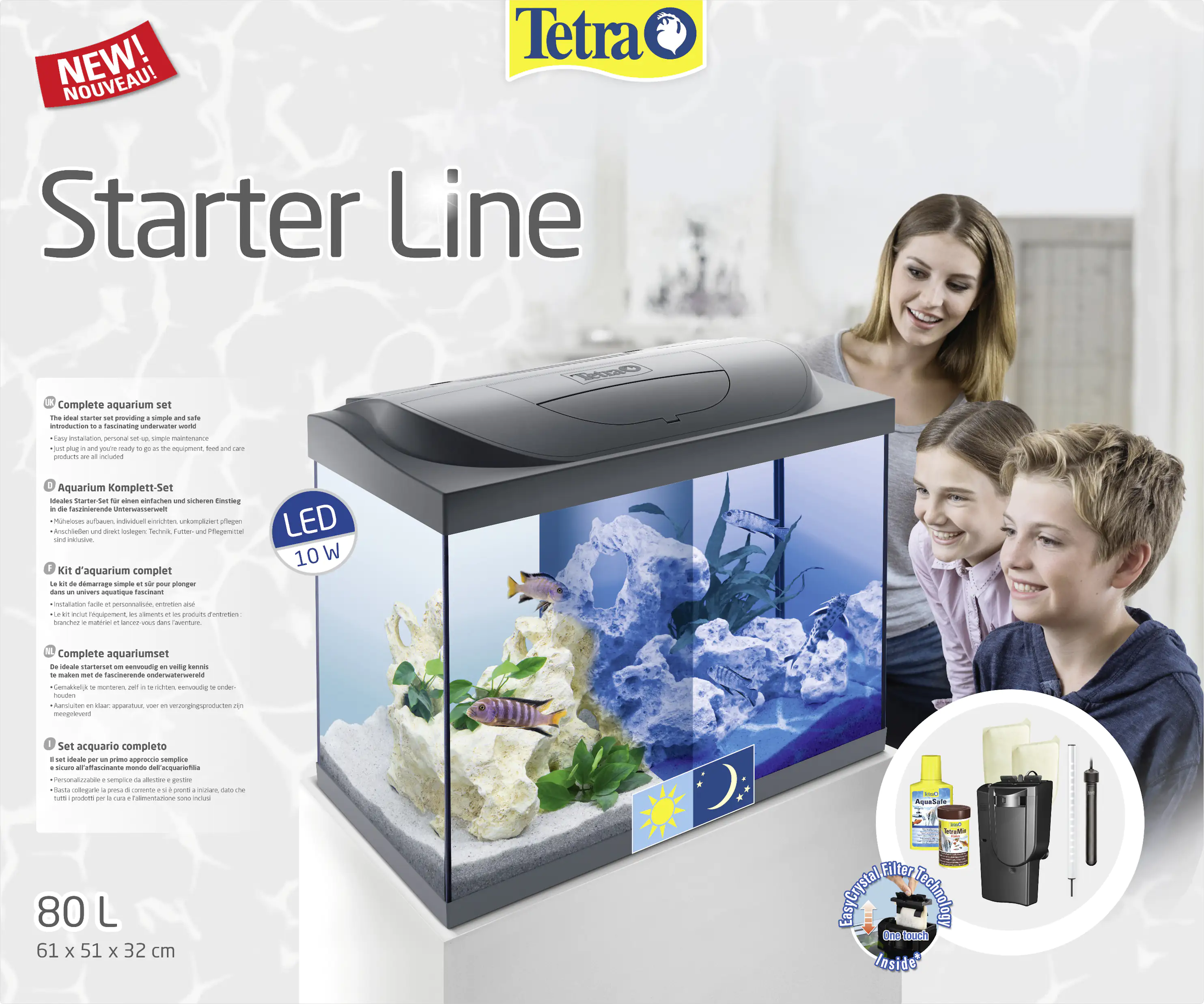 Tetra Starter Line Aquarium Set mit LED Tetra Starter Line Aquarium Set mit LED