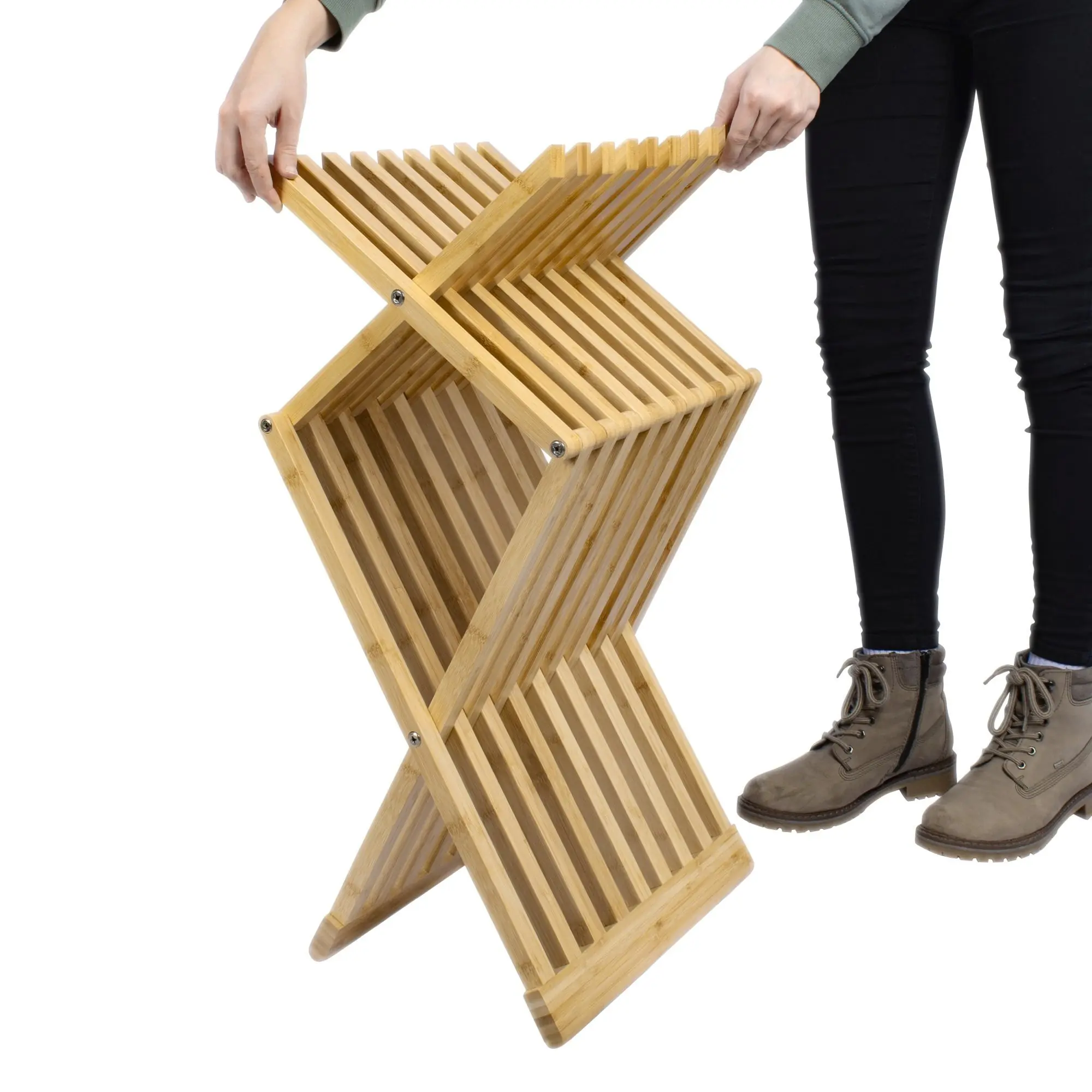 Schulte Badhocker aus Bambus klappbar 39 x 38 x 44 cm Schulte Badhocker aus Bambus klappbar 39 x 38 x 44 cm