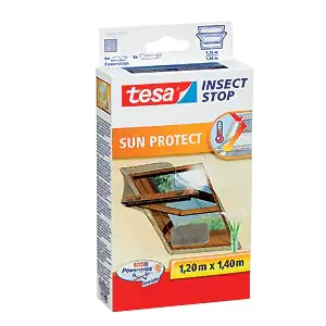 tesa Insektenschutz-Dachfenster SUN PROTECT 120 x 140 cm anthrazit tesa Insektenschutz-Dachfenster SUN PROTECT 120 x 140 cm anthrazit