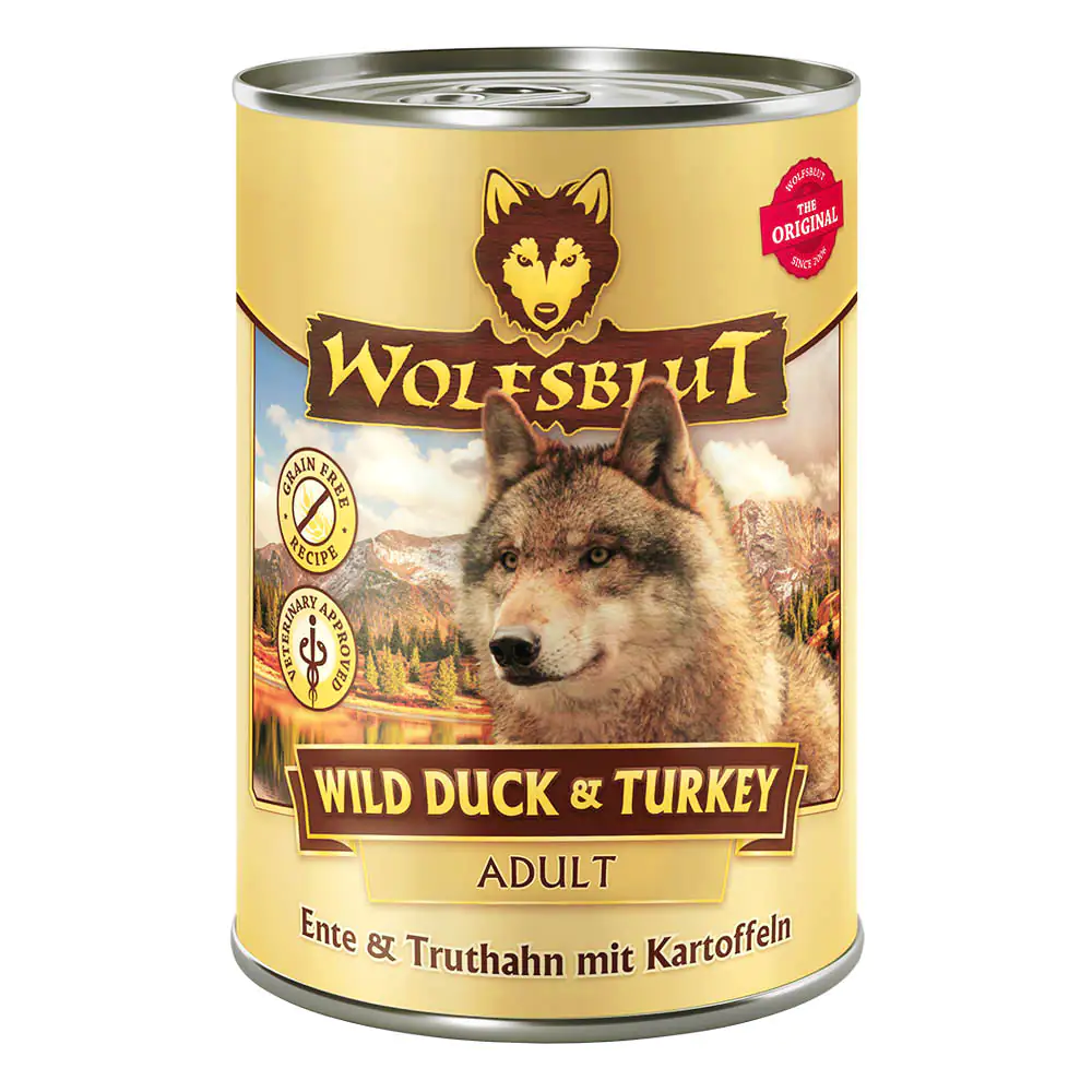 Wolfsblut Wild Duck & Turkey Adult Ente & Truthahn mit Kartoffel 395 g