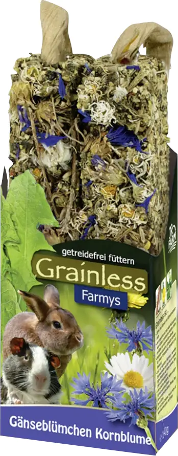 JR Farm Nagersnack Grainless Farmys Gänseblümchen-Kornblume 70 g 70 g