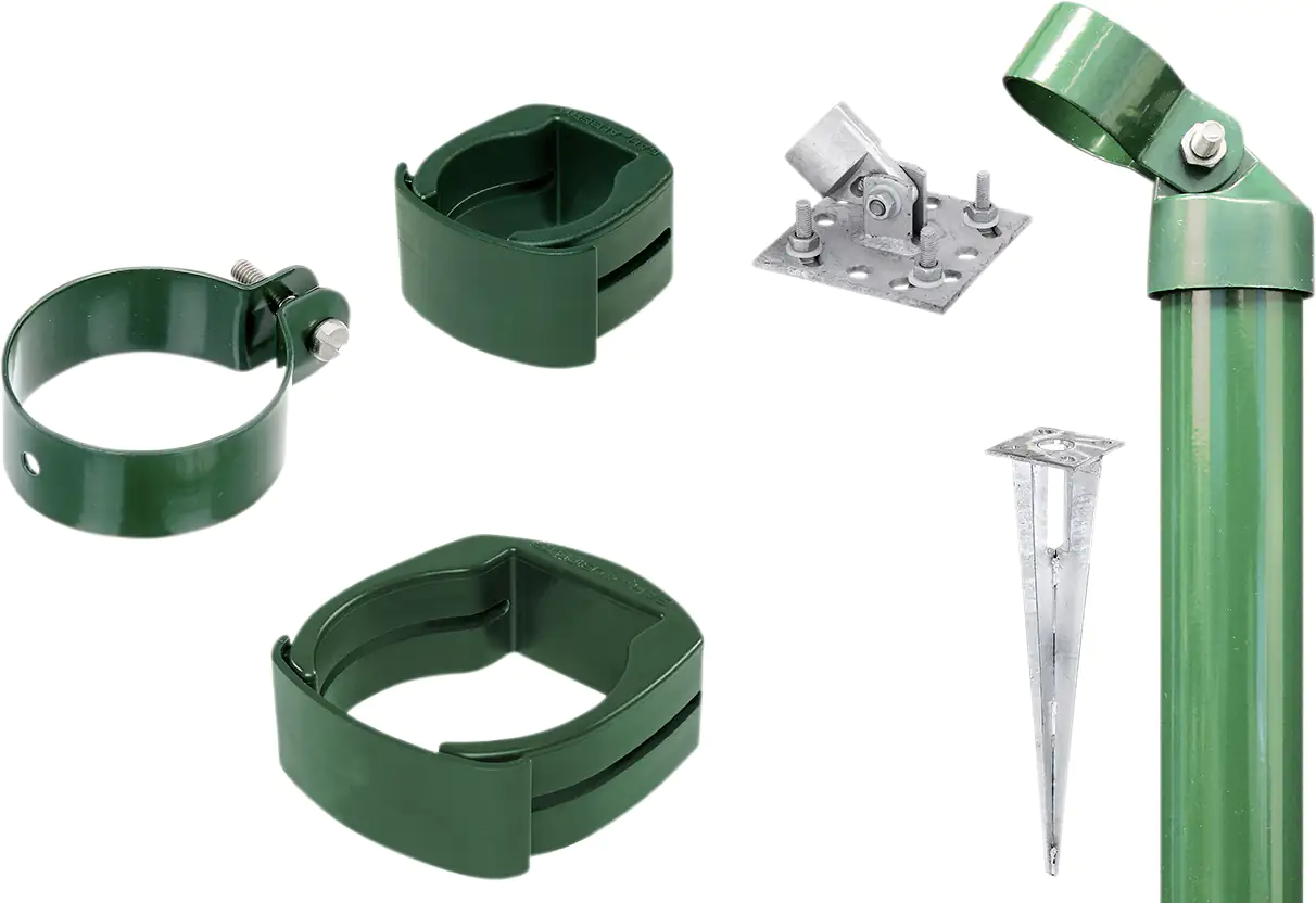 Alberts Zaunanschluss-Set zweiseitige Verbindung Ø 6 cm 122 cm grün 2 Stk Alberts Zaunanschluss-Set zweiseitige Verbindung Ø 6 cm 122 cm grün 2 Stk