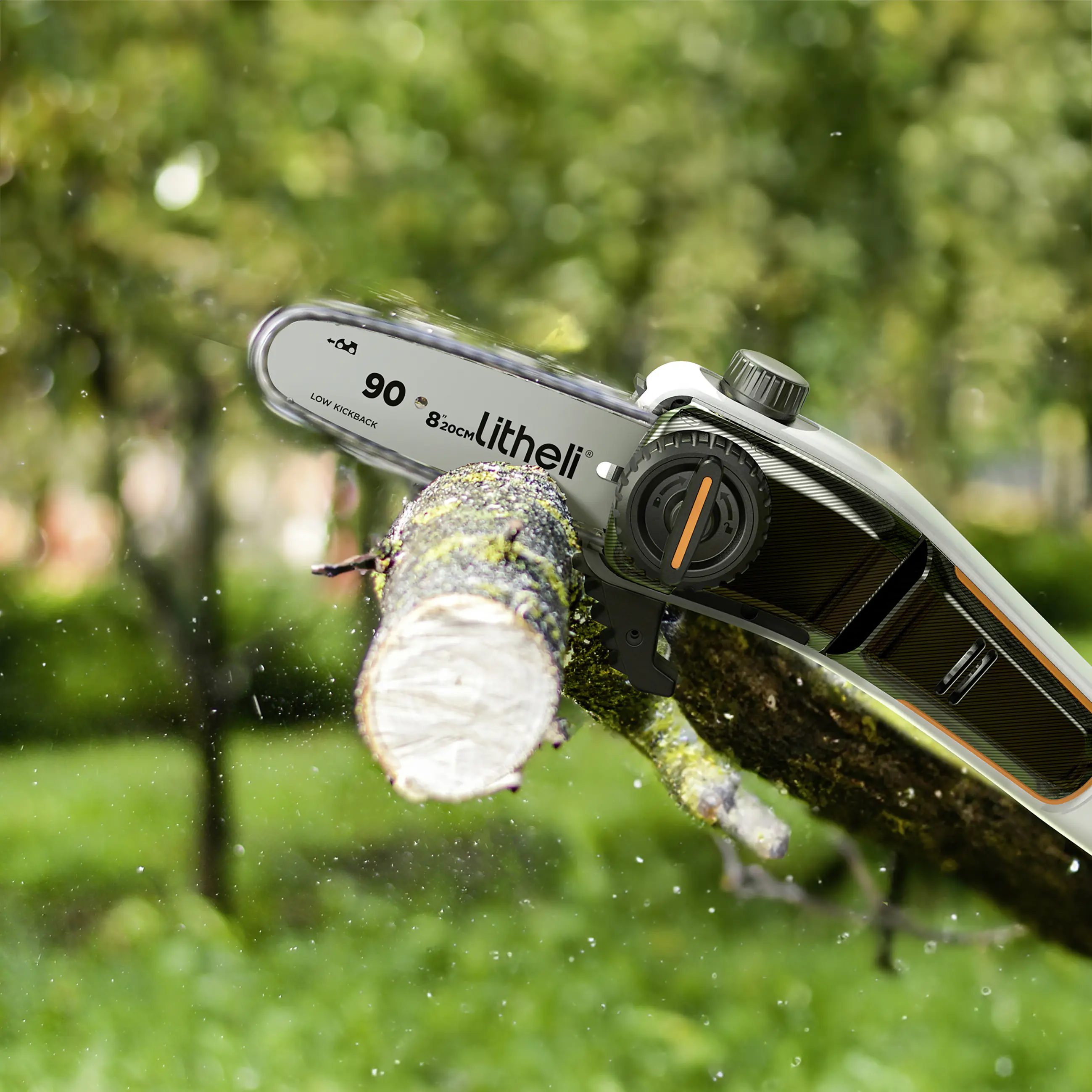 Litheli Akku-Hochentaster, 2 Ah, Schwertlänge: 200 mm, Länge Stiel: 340 cm