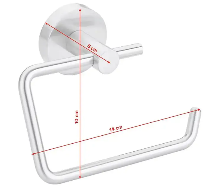 Tesa Papierrollenhalter MOON edelstahl zum Kleben