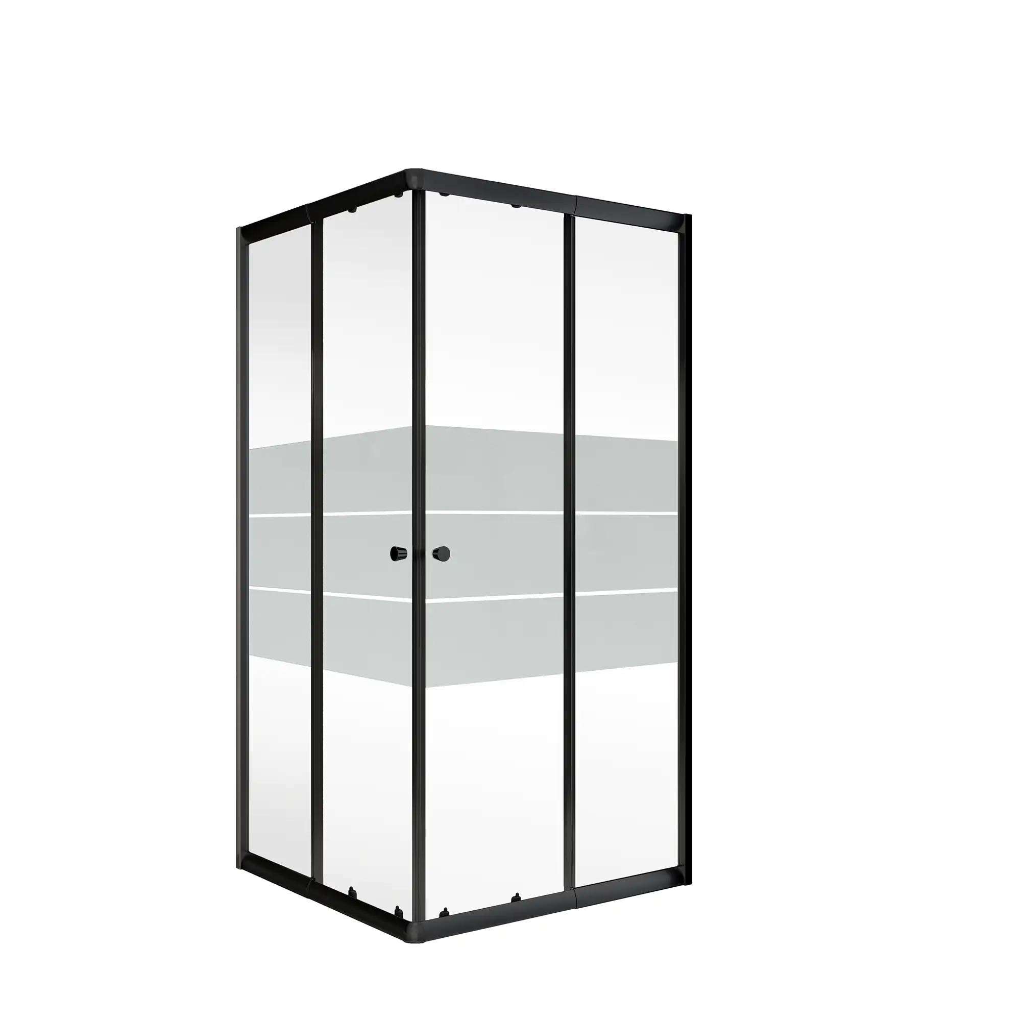 Schulte Eckeinstieg Sunny mit Schiebetüren und Dekorglas 75 - 90 x 180 cm mattschwarz Schulte Eckeinstieg Sunny mit Schiebetüren und Dekorglas 75 - 90 x 180 cm mattschwarz