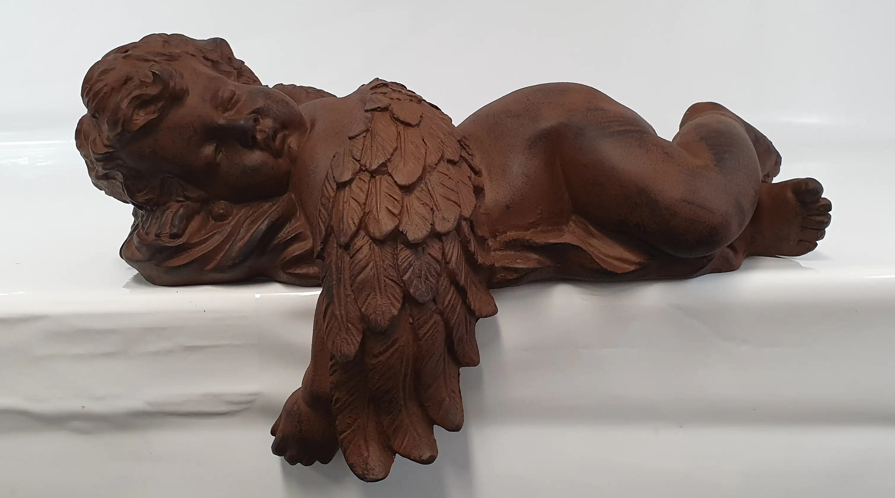 Dekofigur Regalengel rost links 24 x 40x x 20 cm