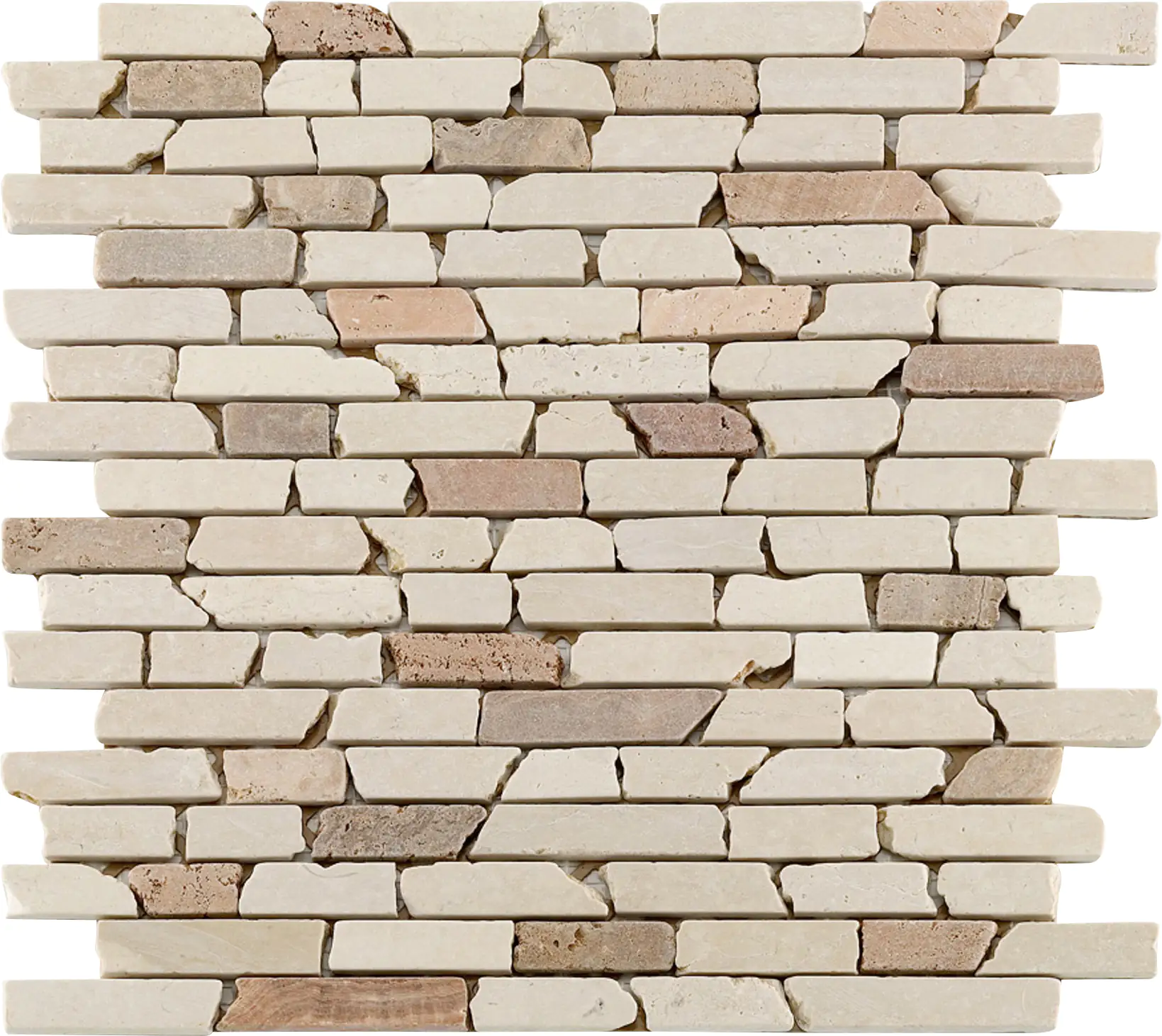 Mosaikfliese Marmor Stäbchen 30 x 30 cm multicolor