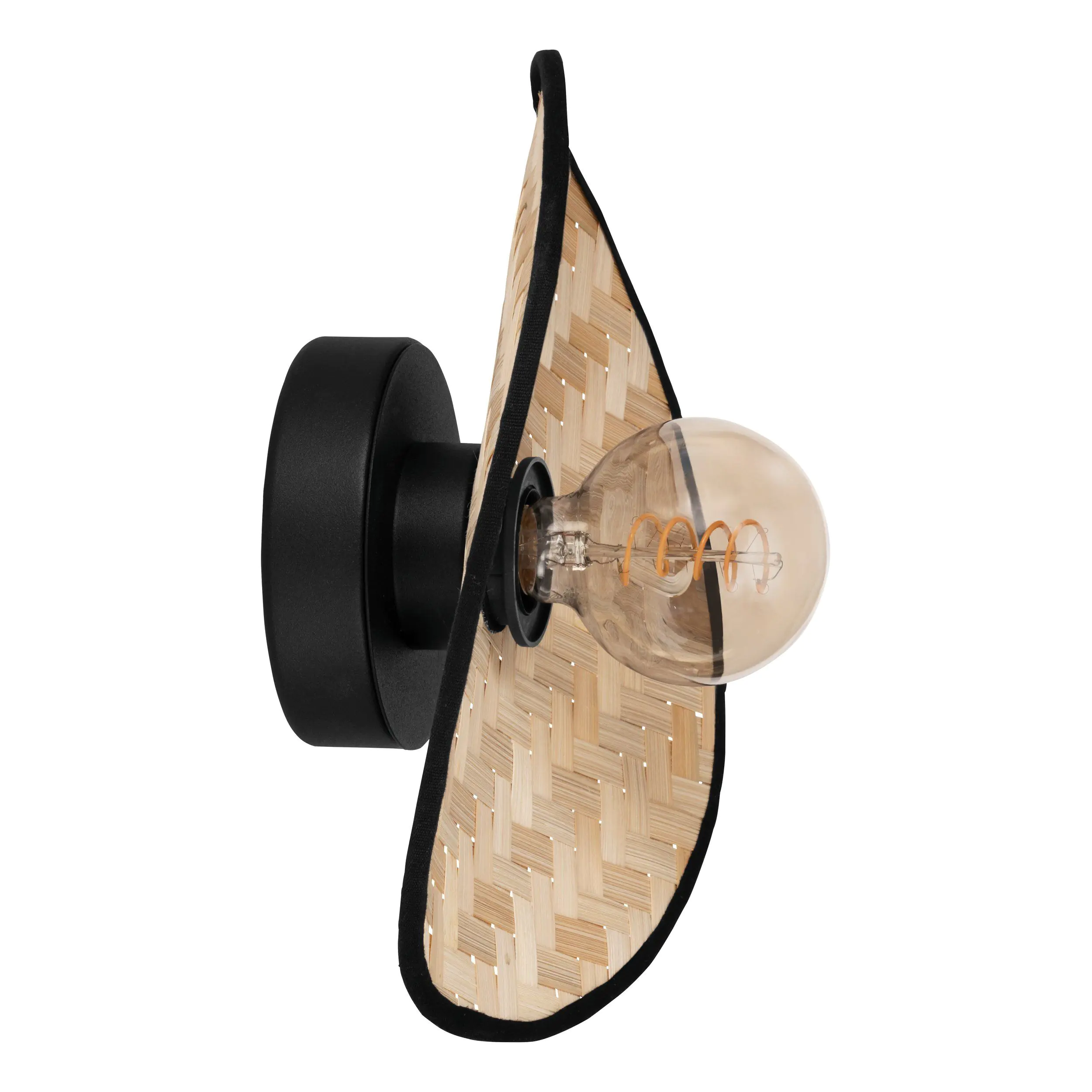 Eglo Wandleuchte Marywell Stahl,Holz,schwarz,braun