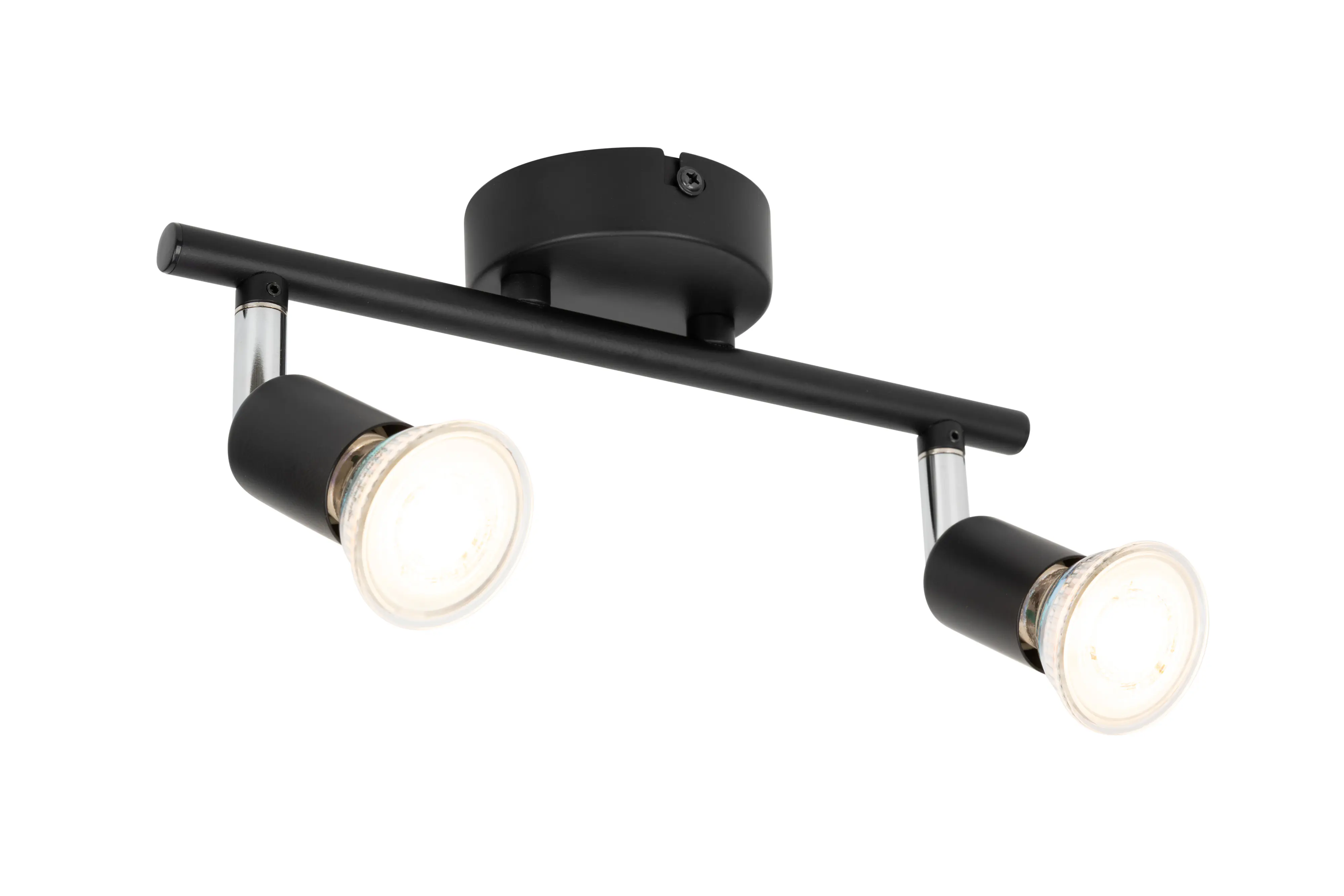 Mylight LED Deckenstrahler 2er Spot 25 x 16 cm warmweiß schwarz