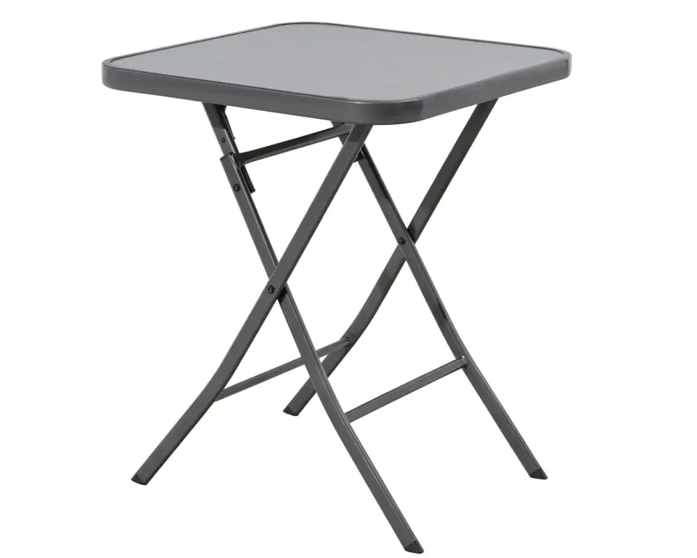 4333692227049 TrendLine Glastisch Terni klappbar anthrazit 60 x 60 x 71 cm