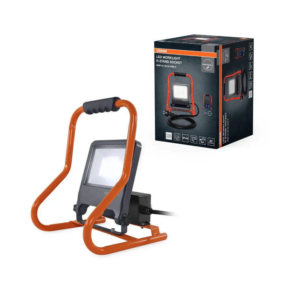 Osram LED Baustrahler Worklight 50 W kaltweiß Dunkelgrau