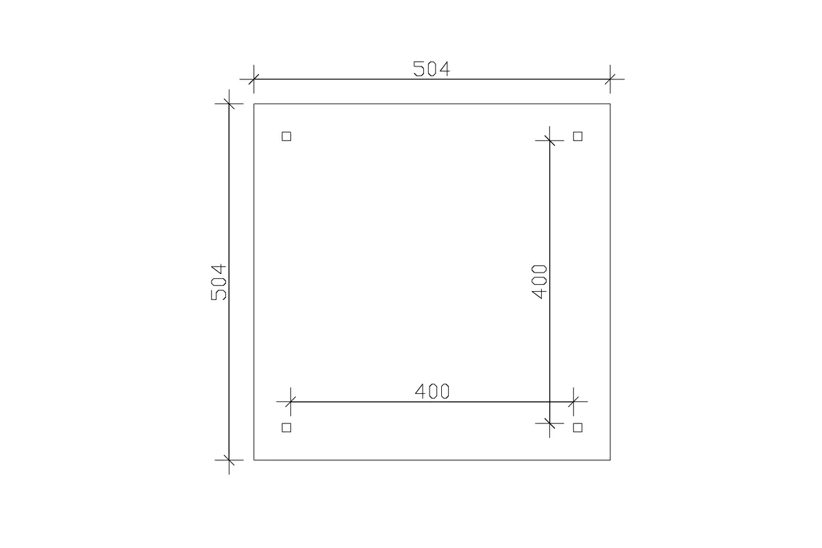 SKAN HOLZ Pavillon Cannes 3 Leimholz, lasiert in Schiefergrau