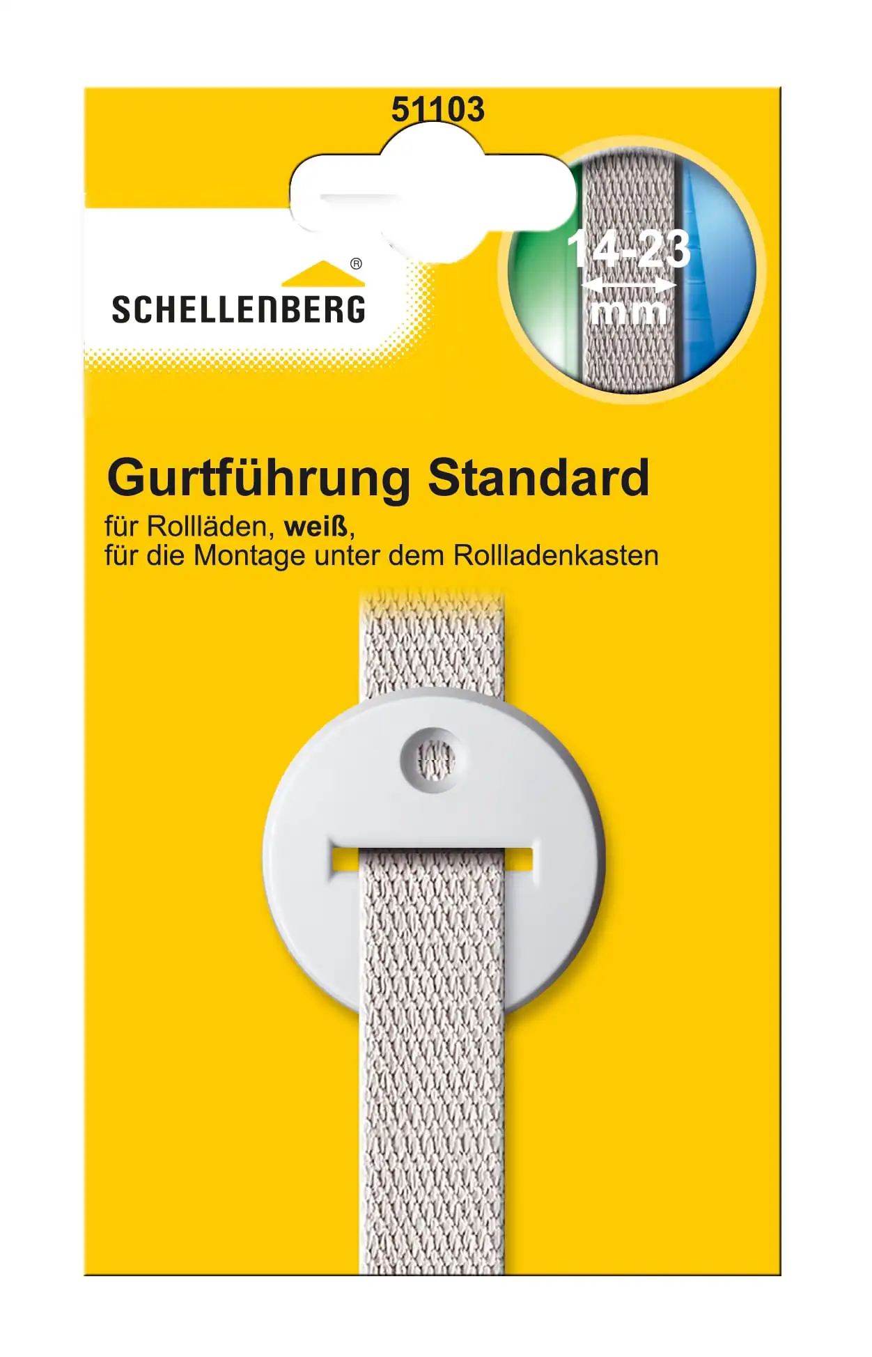 Schellenberg Gurtführung Standard System Mini / Maxi rund weiß