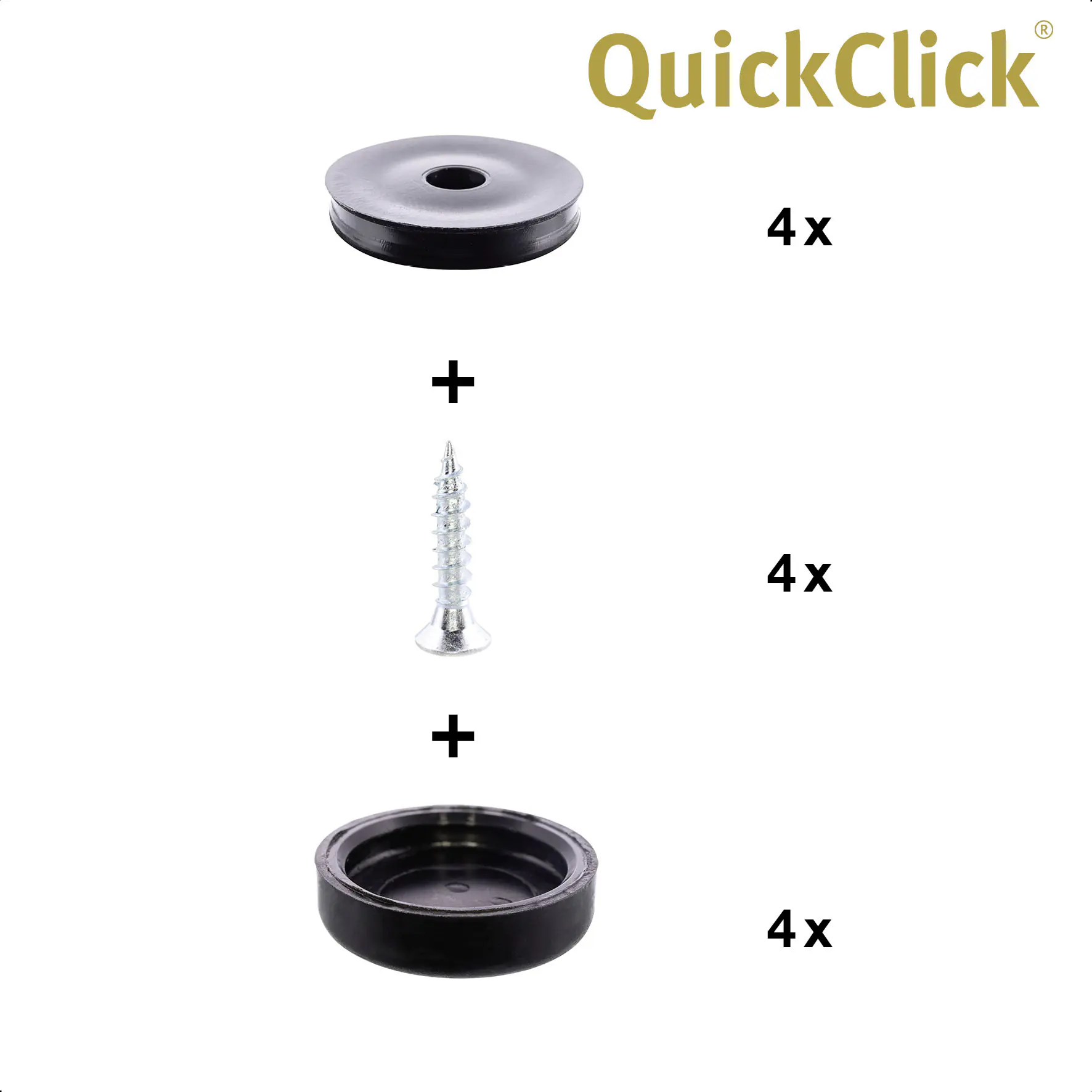 Wagner Möbelgleiter zum Anschrauben Black Slim schwarz grau Ø 17 mm - 4 Stück Wagner Möbelgleiter zum Anschrauben Black Slim schwarz grau Ø 17 mm - 4 Stück