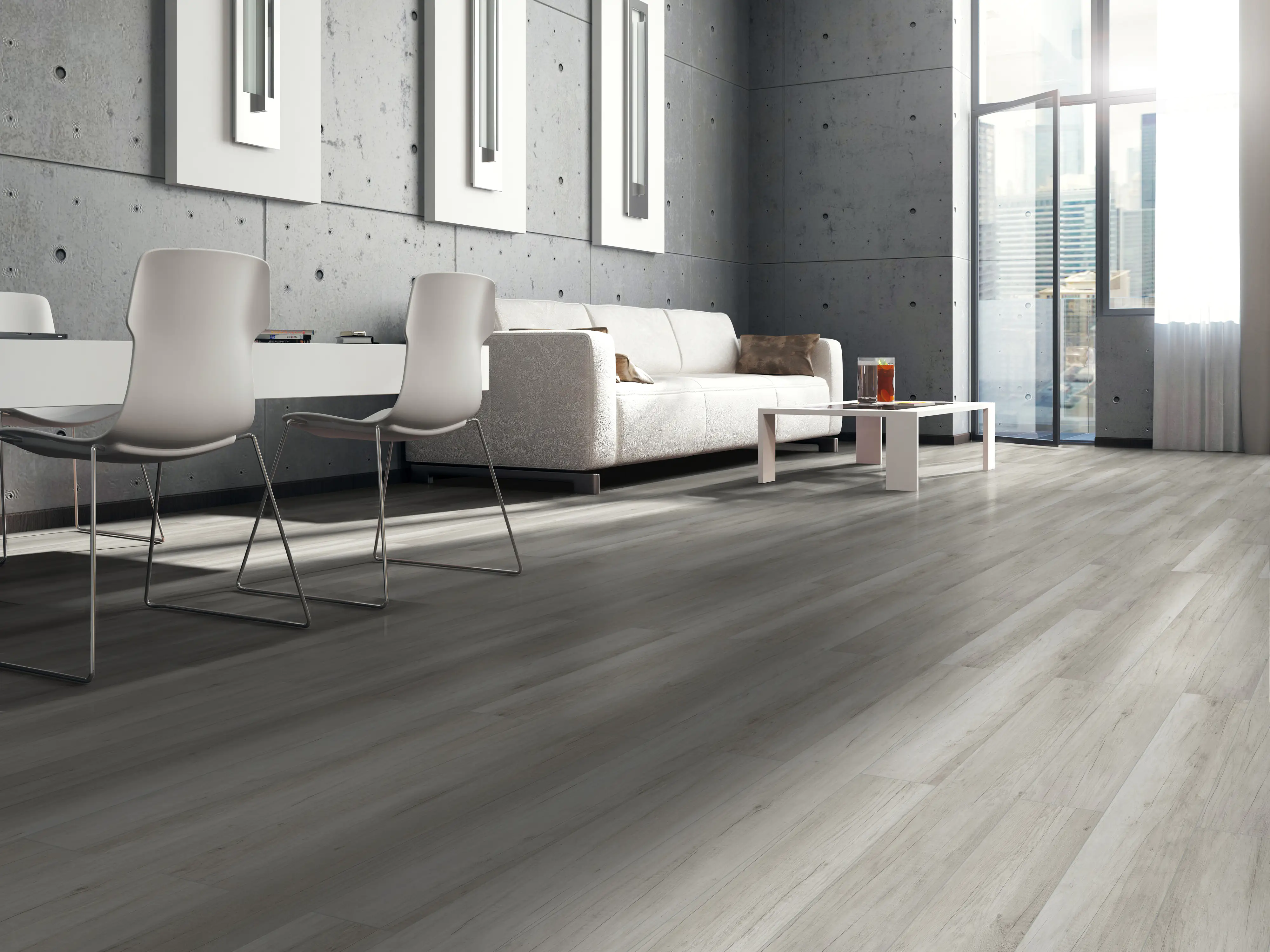 4003992549409_2071357 Classen Laminat Megaloc Aquaprotect 128,5 x 19,2 cm 8 mm Oak light grey