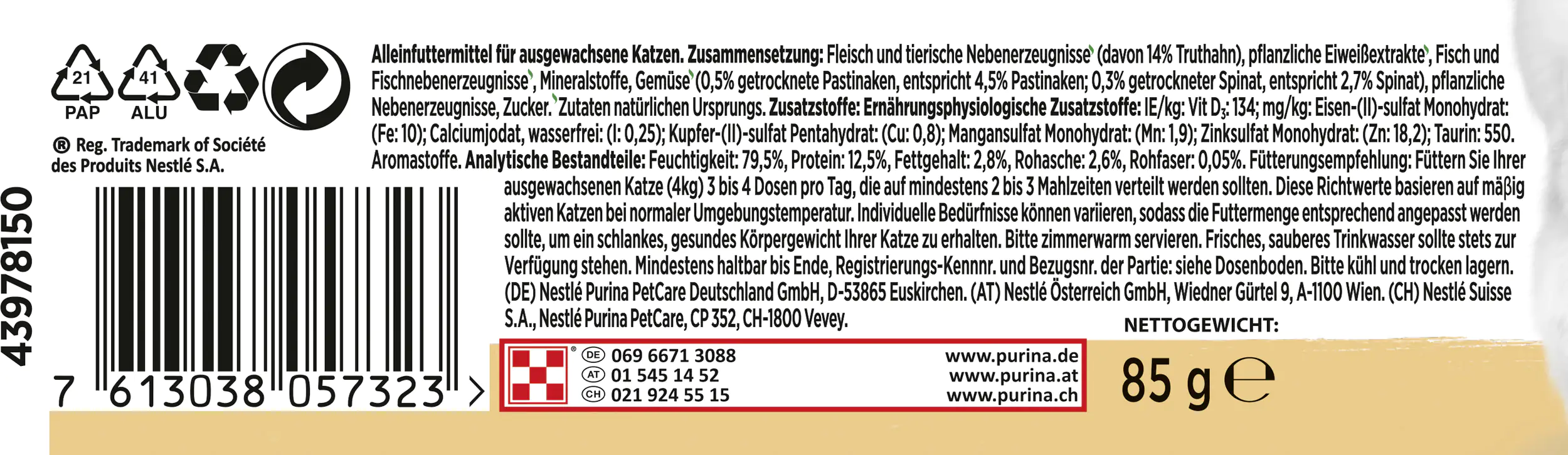 Gourmet Natures Creations reich an Truthahn 85 g Gourmet Natures Creations reich an Truthahn 85 g