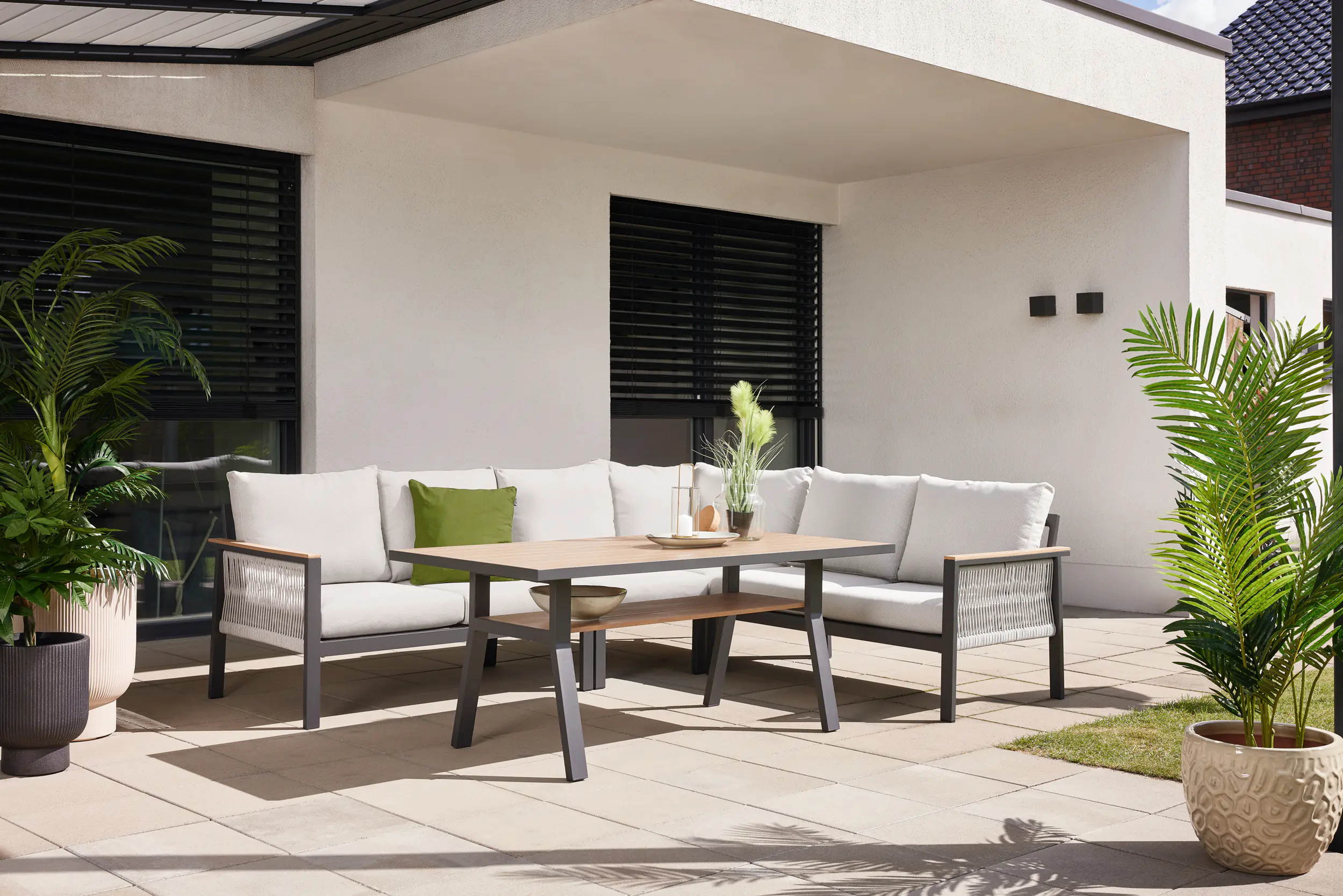 Primaster Gartenmöbel-Set Kos Aluminium in Holzoptik Primaster Gartenmöbel-Set Kos Aluminium in Holzoptik