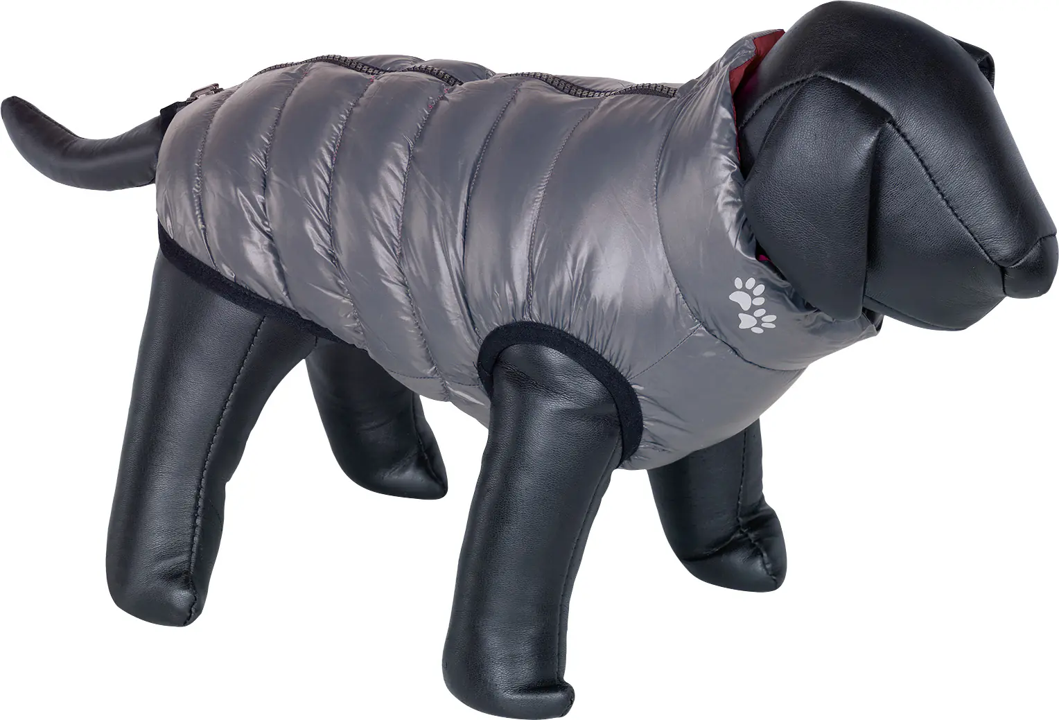 Nobby Hundemantel Light bordeaux -grau